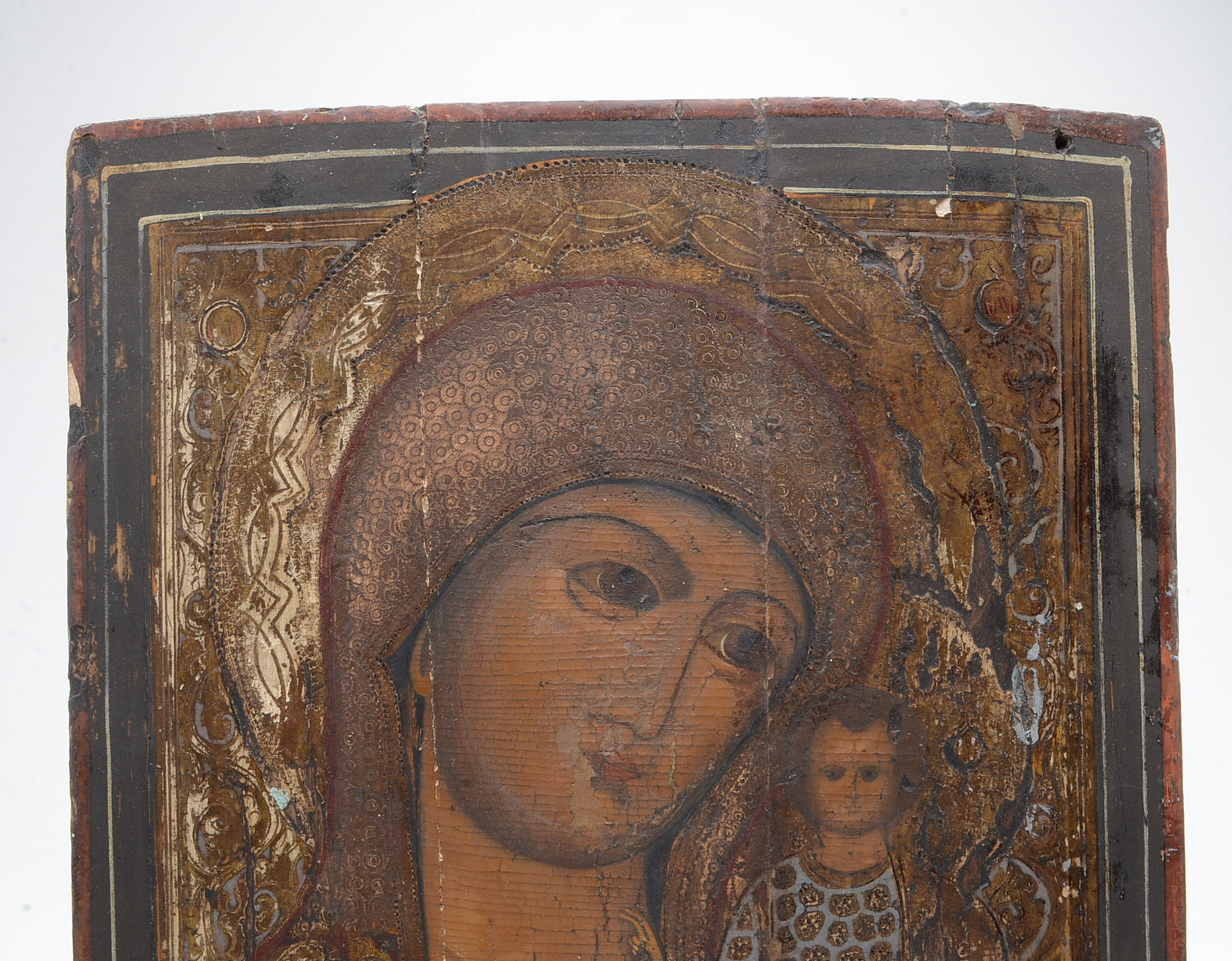 19th C. Our Lady of Kazan Russian Panel