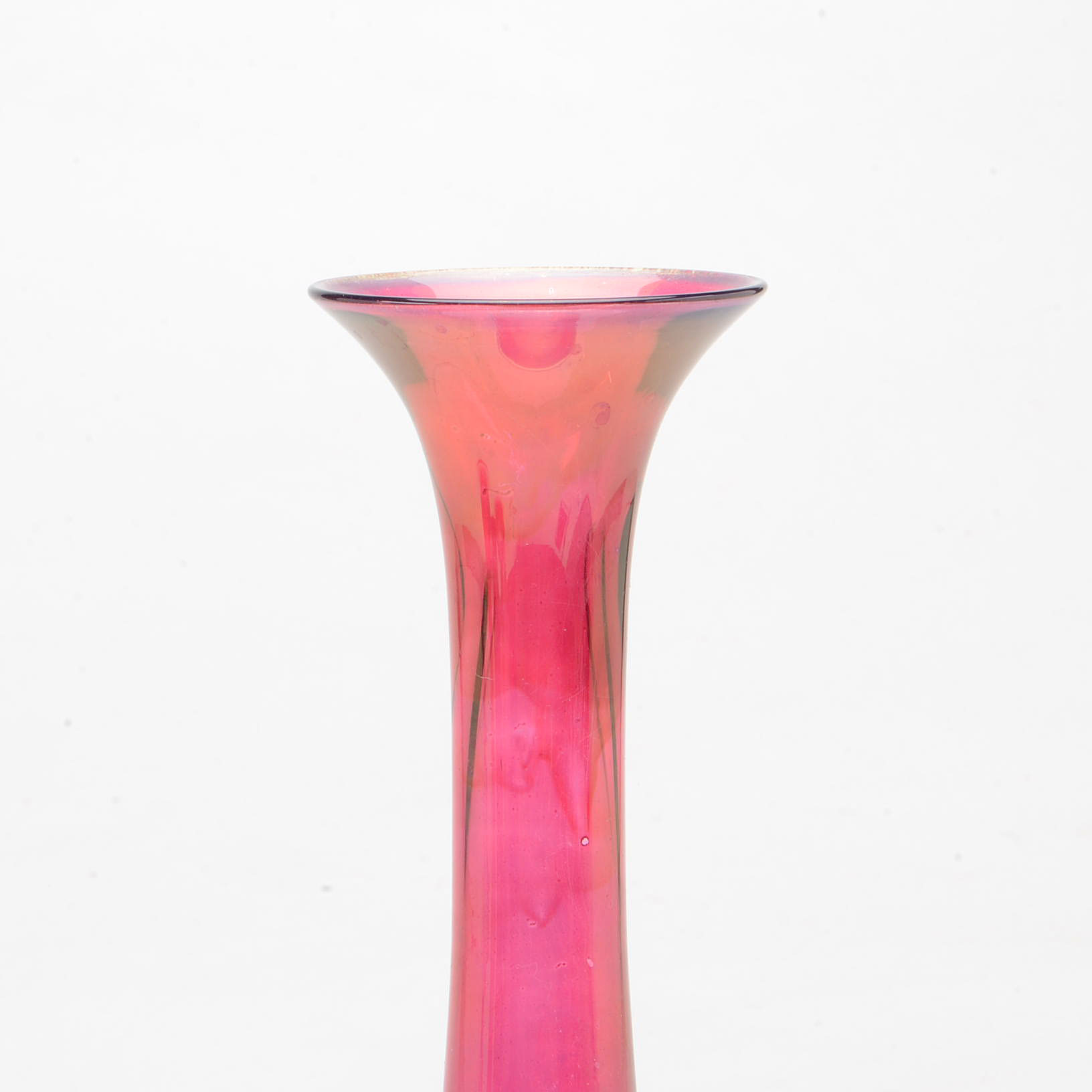 Collection of Cranberry and Ruby Glass Vases