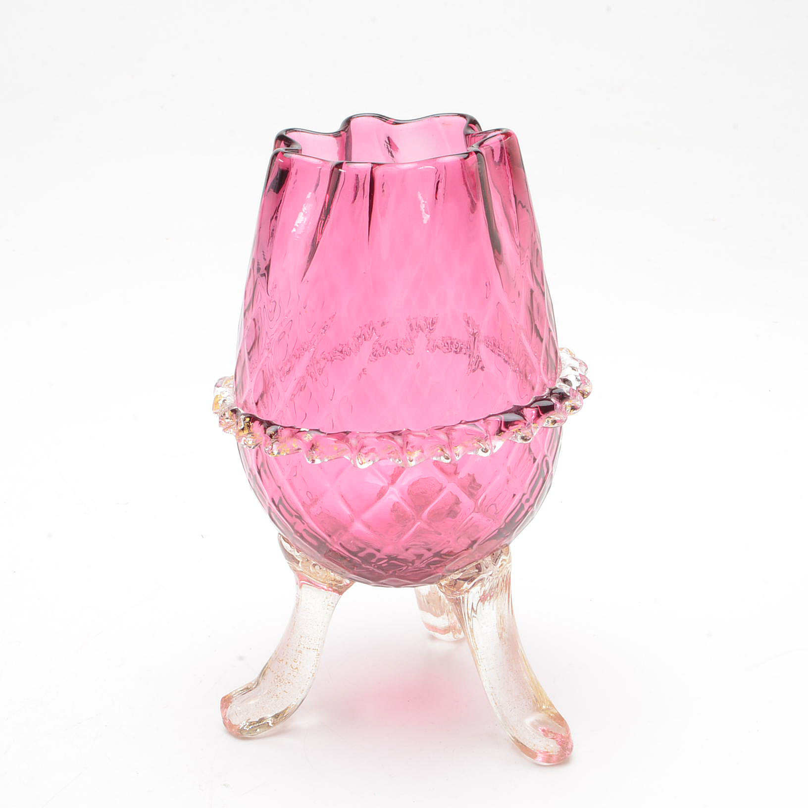 Collection of Cranberry and Ruby Glass Vases