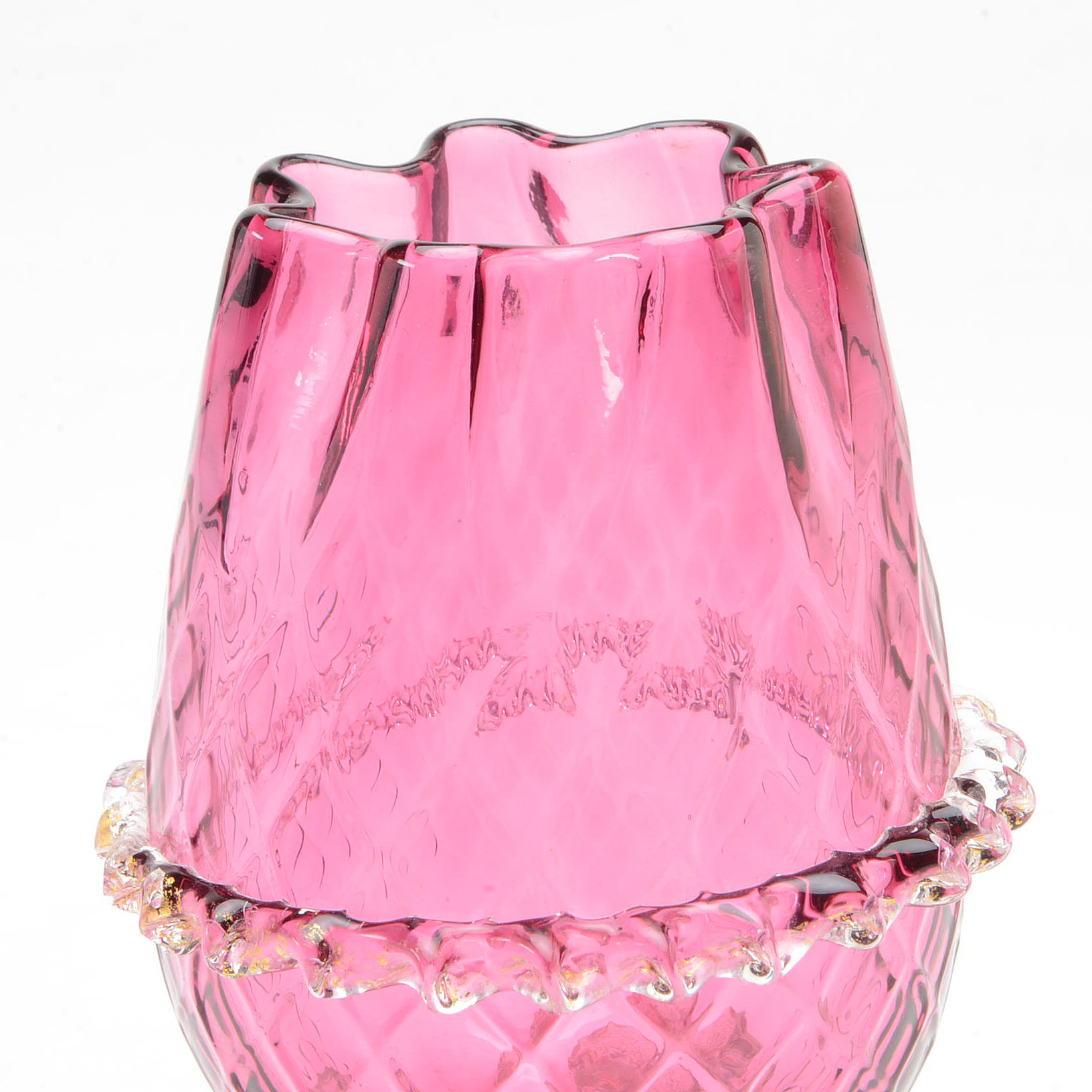 Collection of Cranberry and Ruby Glass Vases