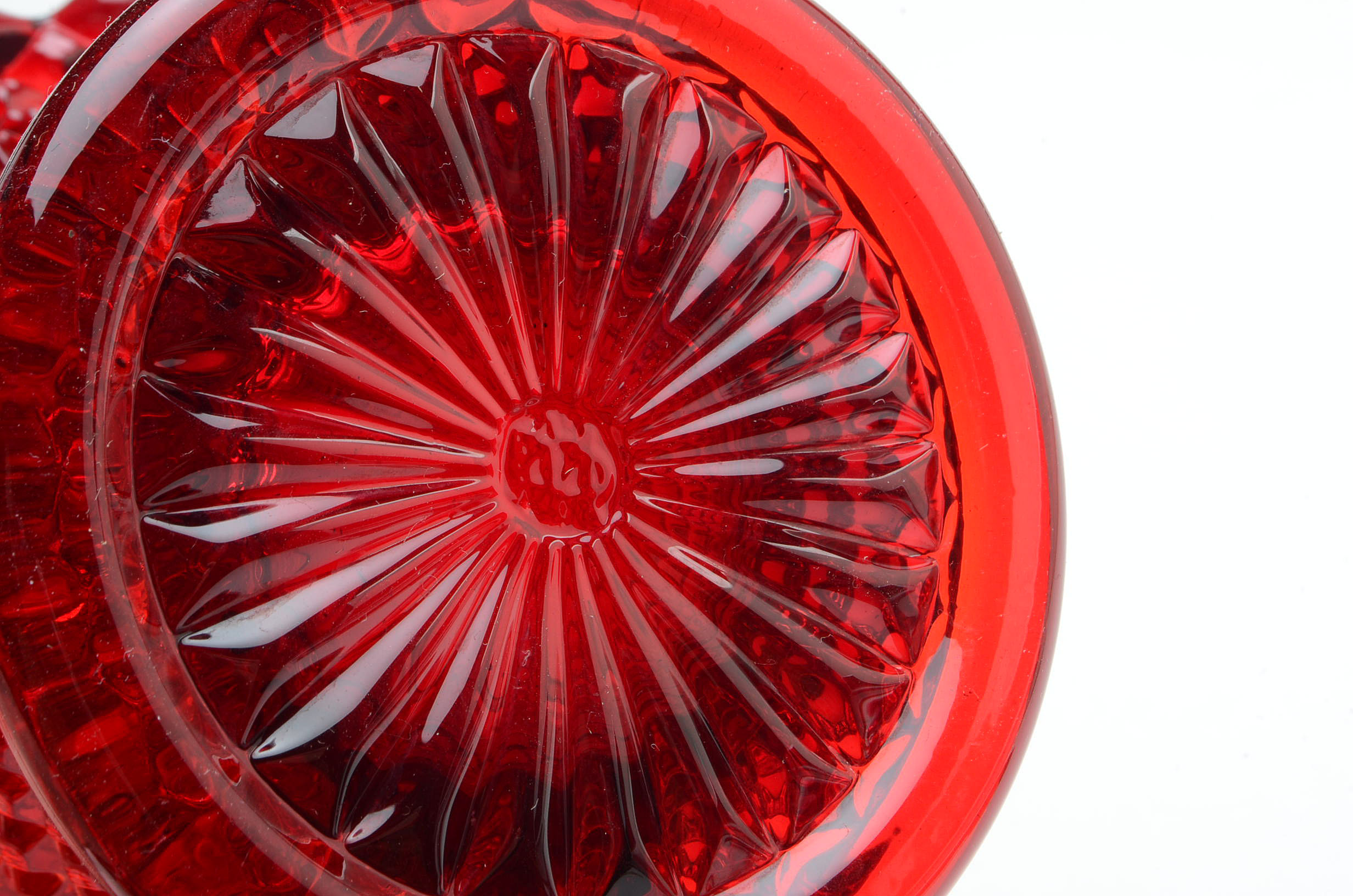 Collection of Cranberry and Ruby Glass Vases