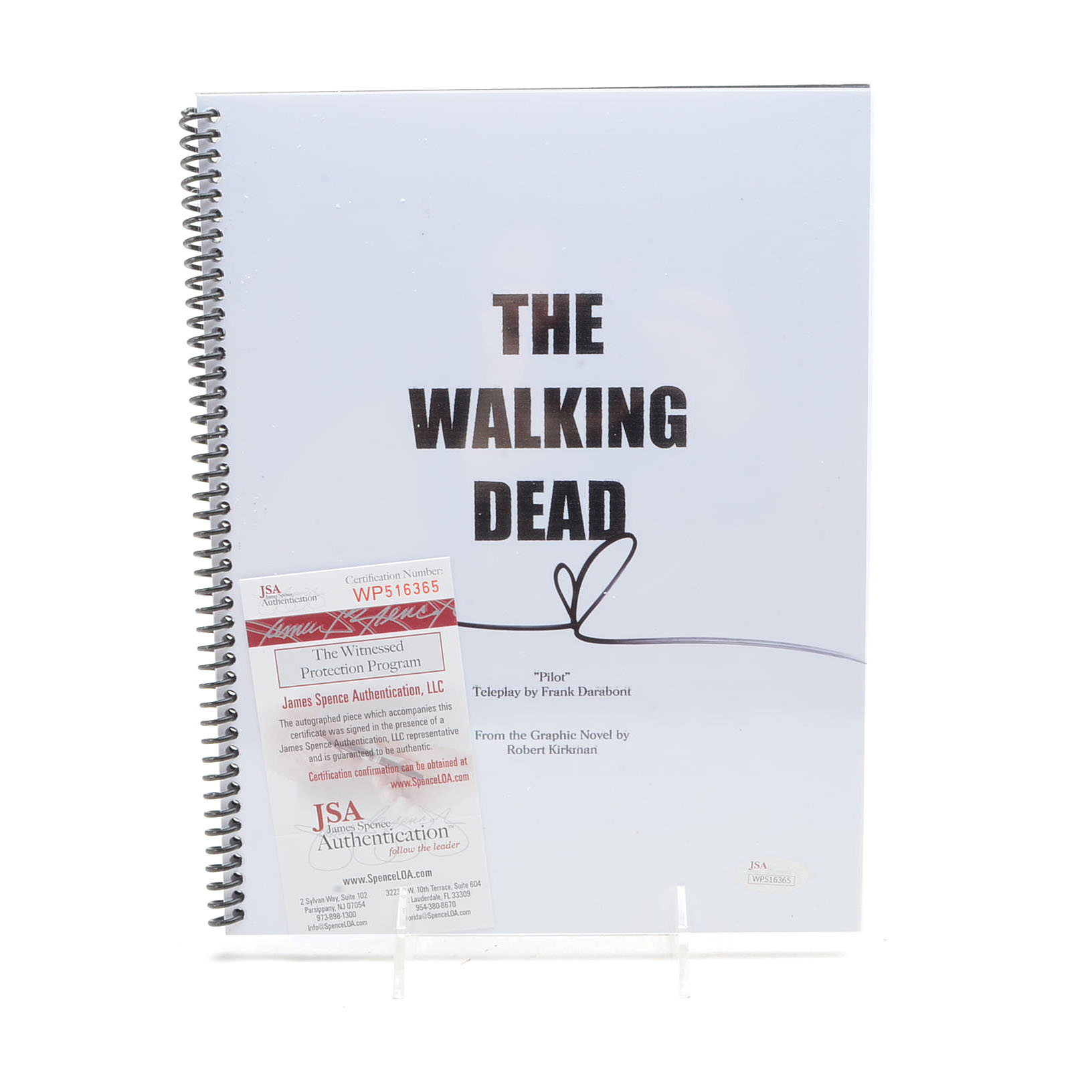 Norman Reedus Signed "Walking Dead" Pilot Script with COA