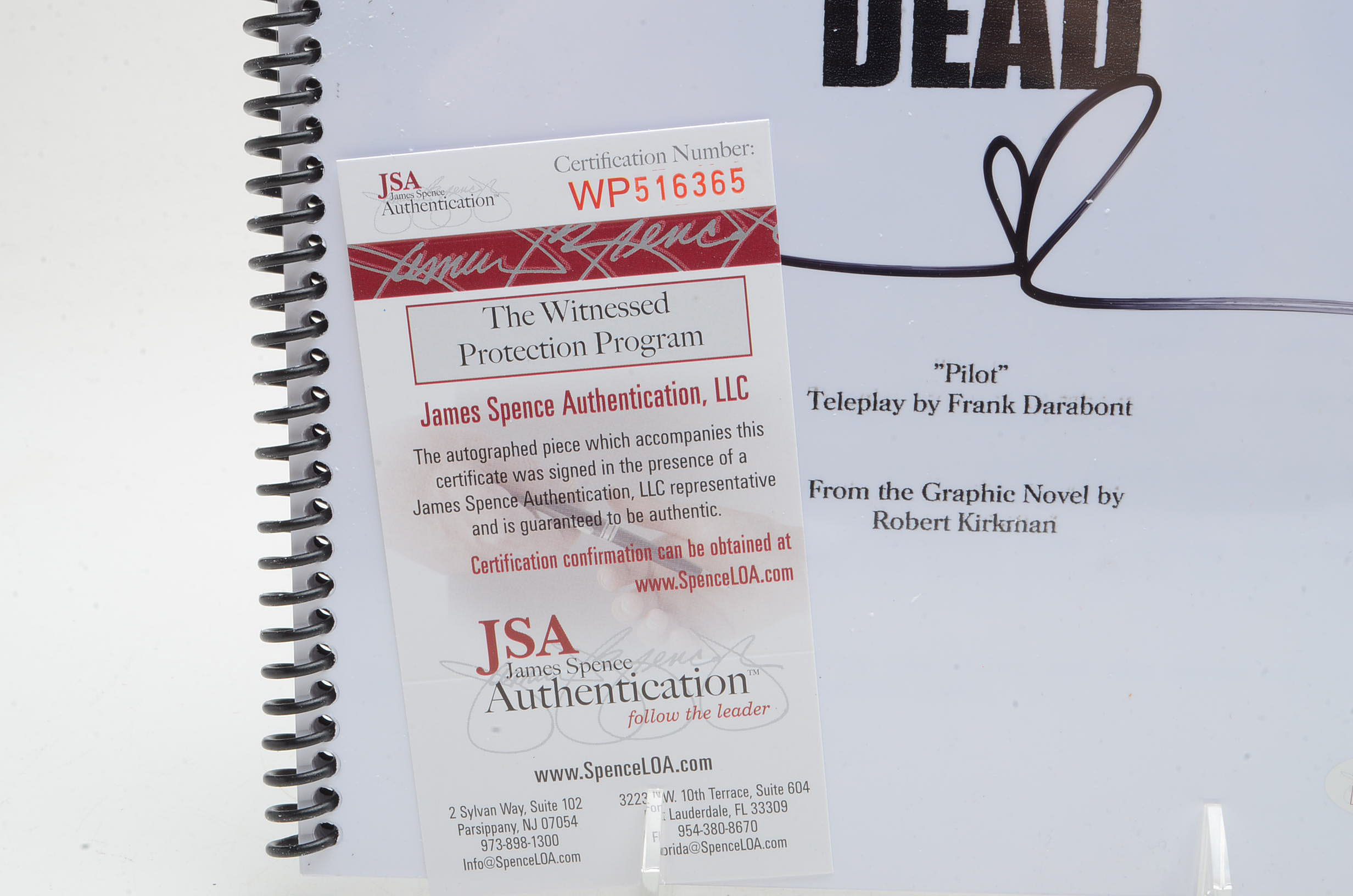 Norman Reedus Signed "Walking Dead" Pilot Script with COA