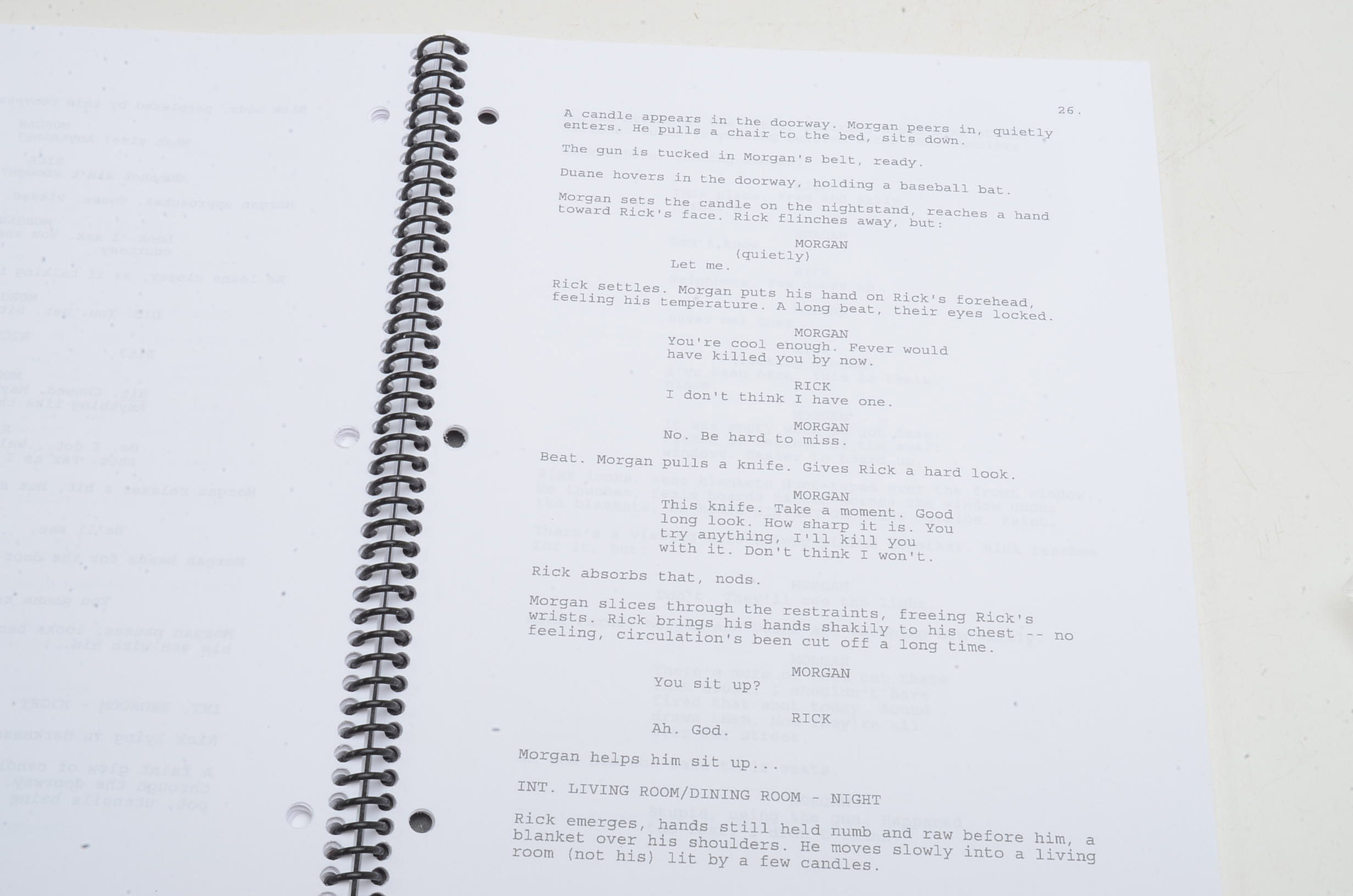 Norman Reedus Signed "Walking Dead" Pilot Script with COA