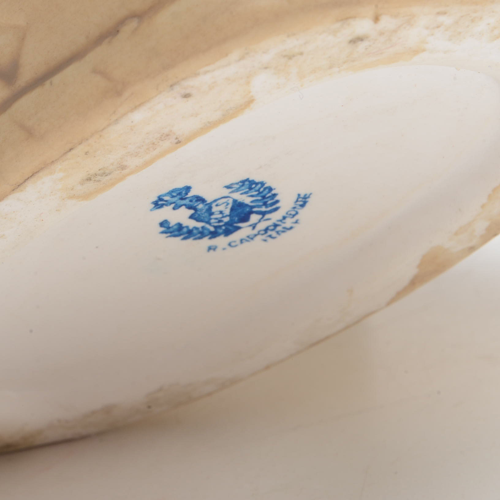 Capodimonte Style Porcelain Flower Baskets