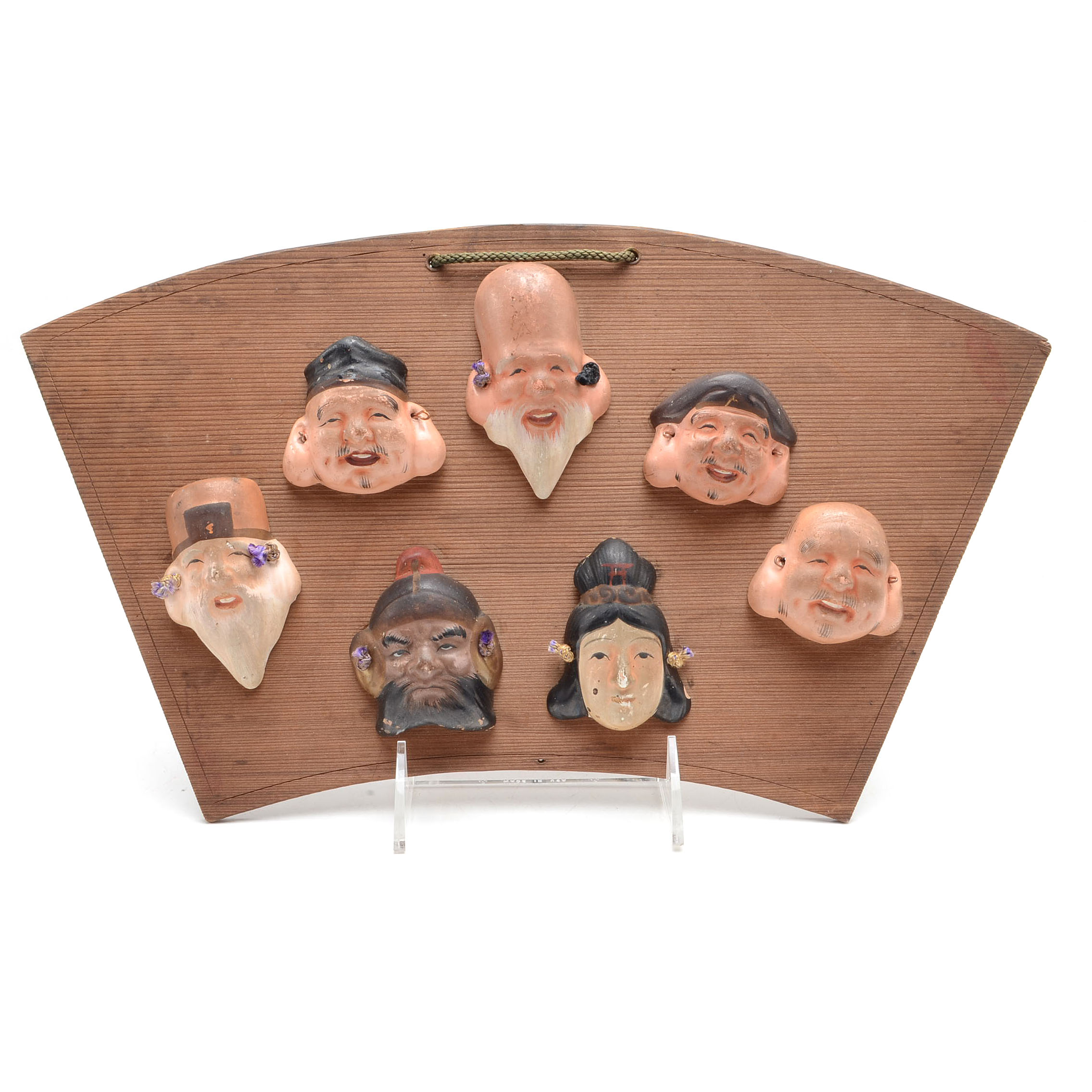 Miniature Japanese Clay Masks