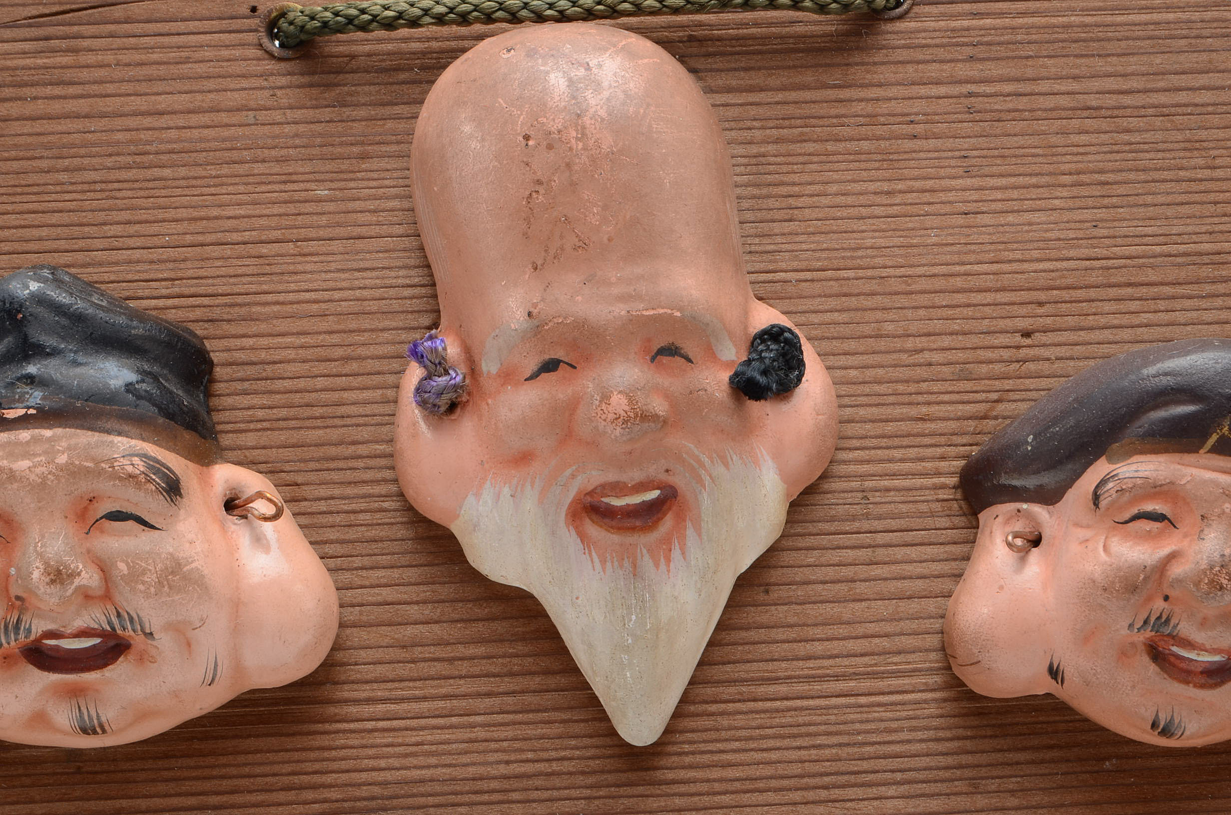 Miniature Japanese Clay Masks