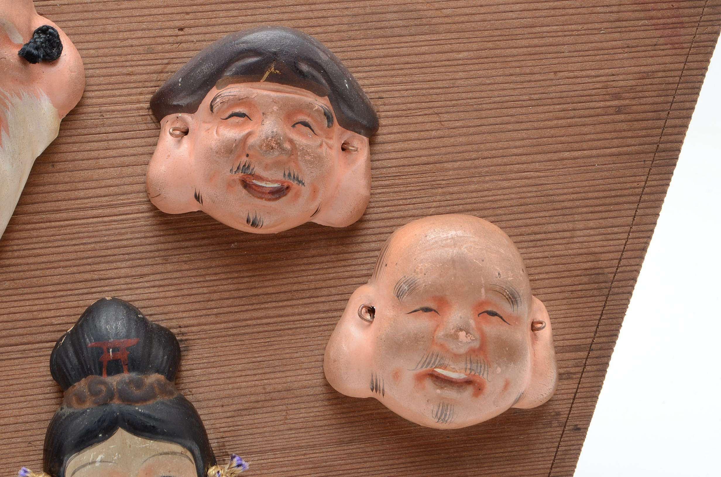 Miniature Japanese Clay Masks