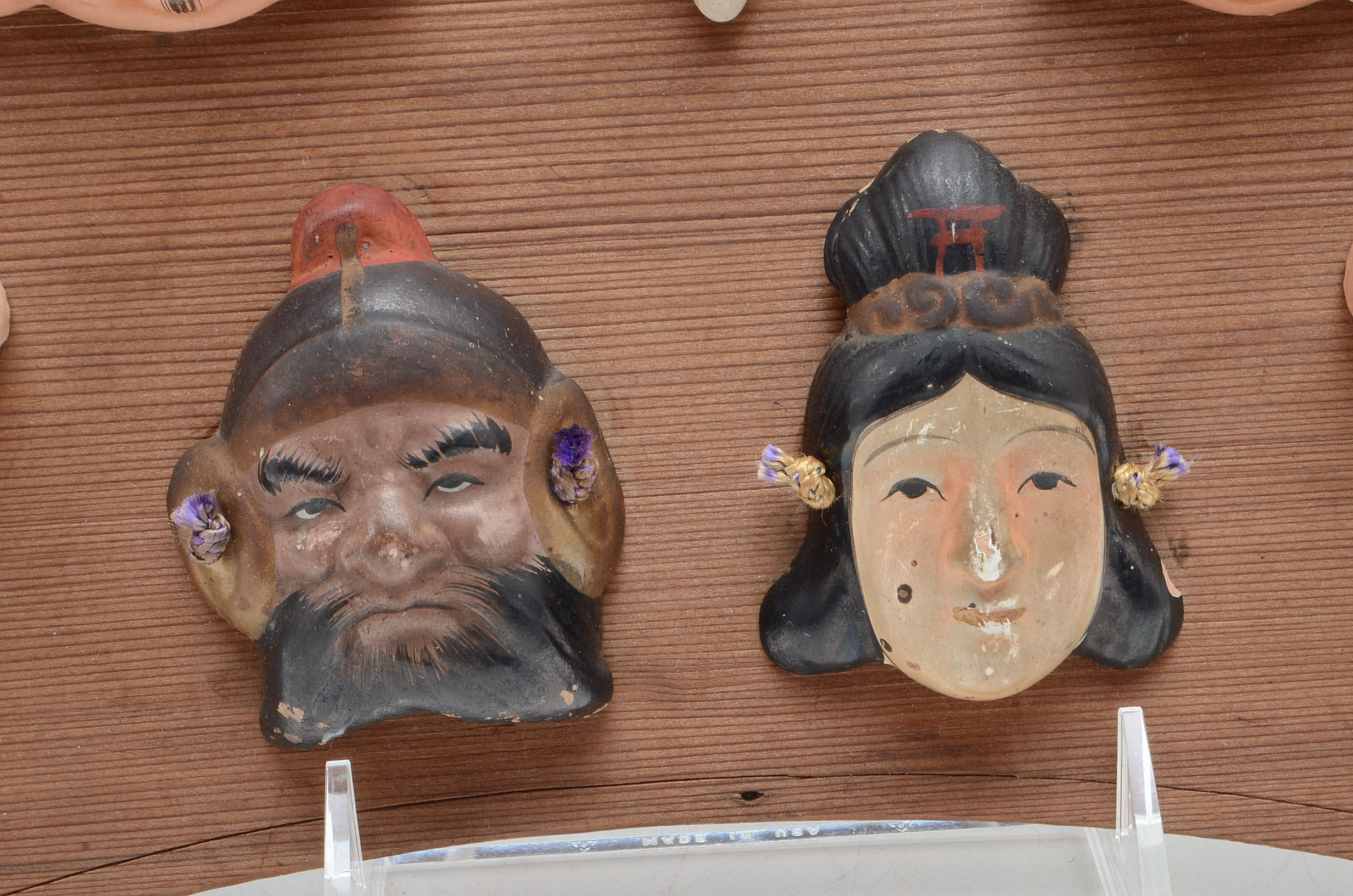 Miniature Japanese Clay Masks