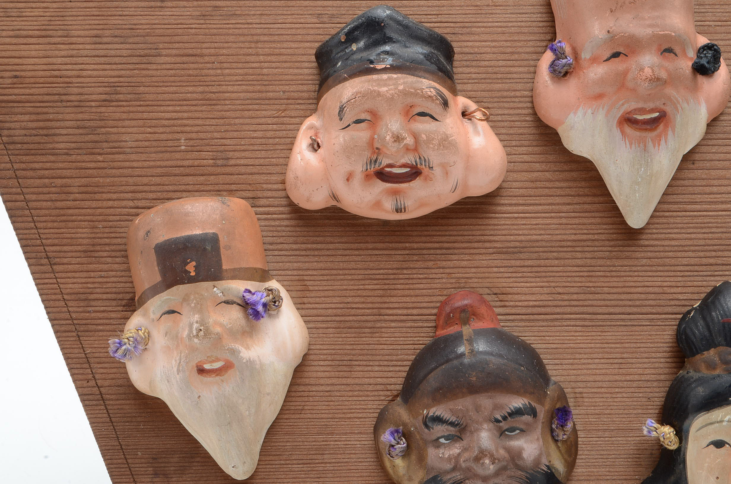 Miniature Japanese Clay Masks