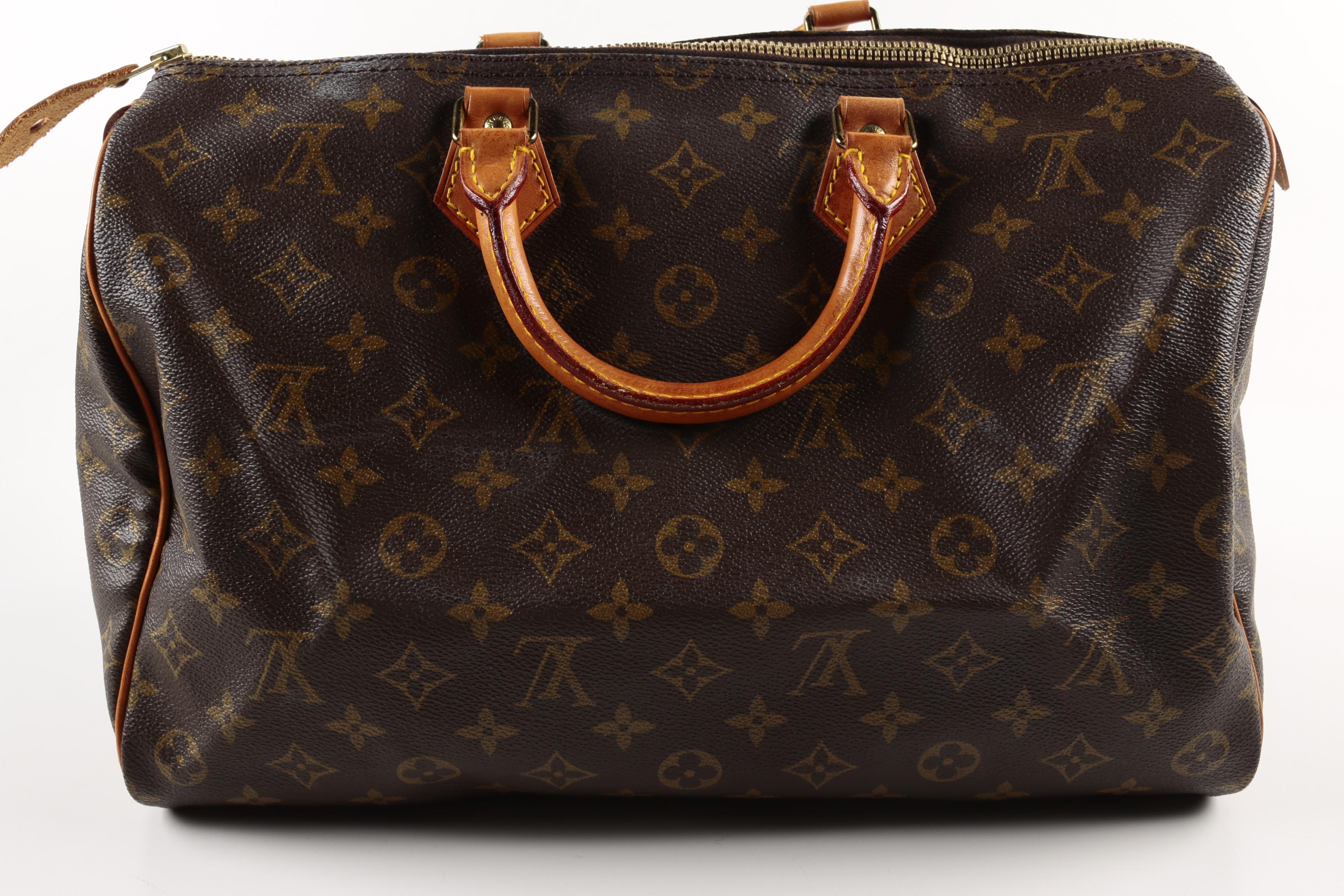 1980s Vintage Louis Vuitton Monogram Speedy 35 Bag
