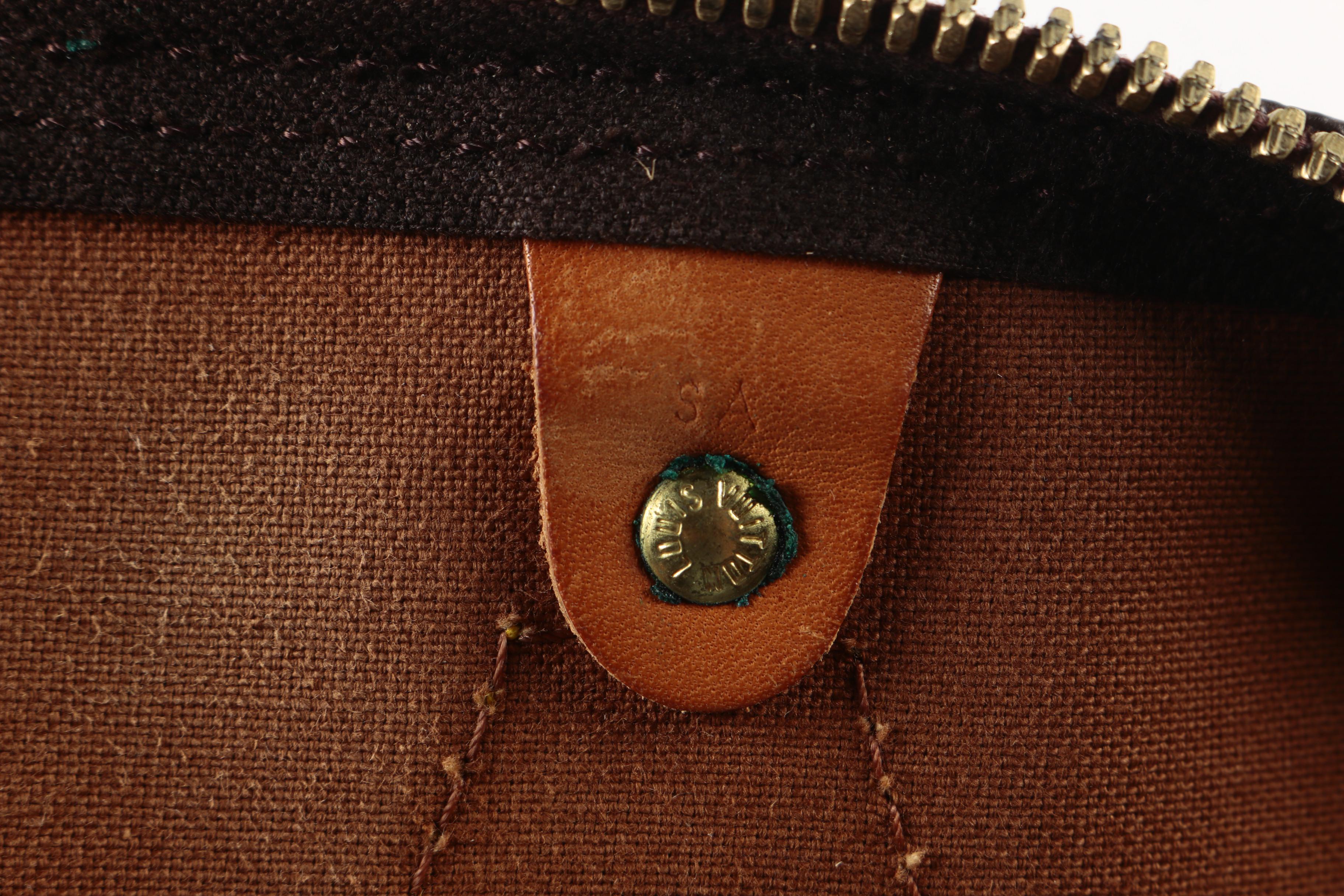 1980s Vintage Louis Vuitton Monogram Speedy 35 Bag