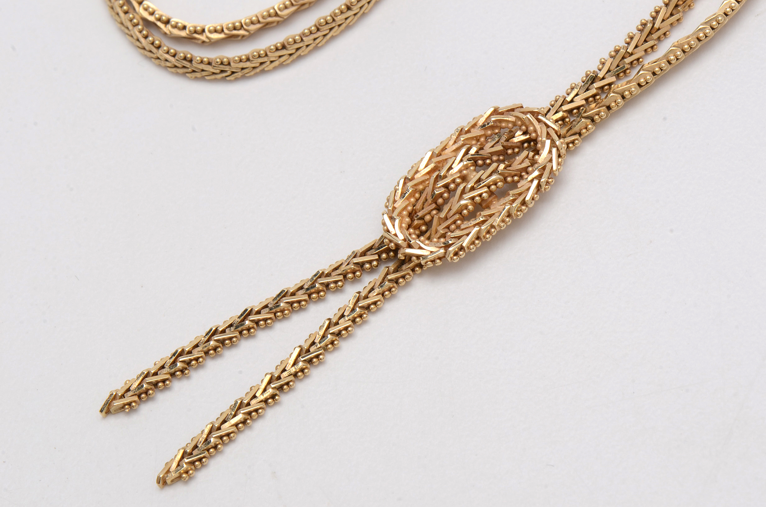 14K Yellow Gold "Knot" Necklace