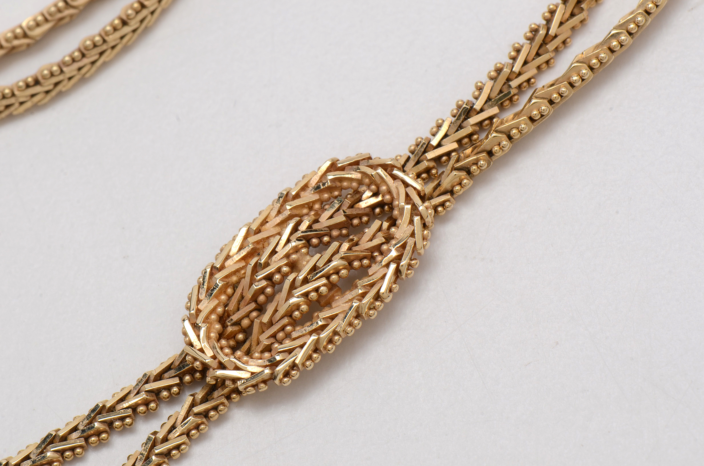 14K Yellow Gold "Knot" Necklace