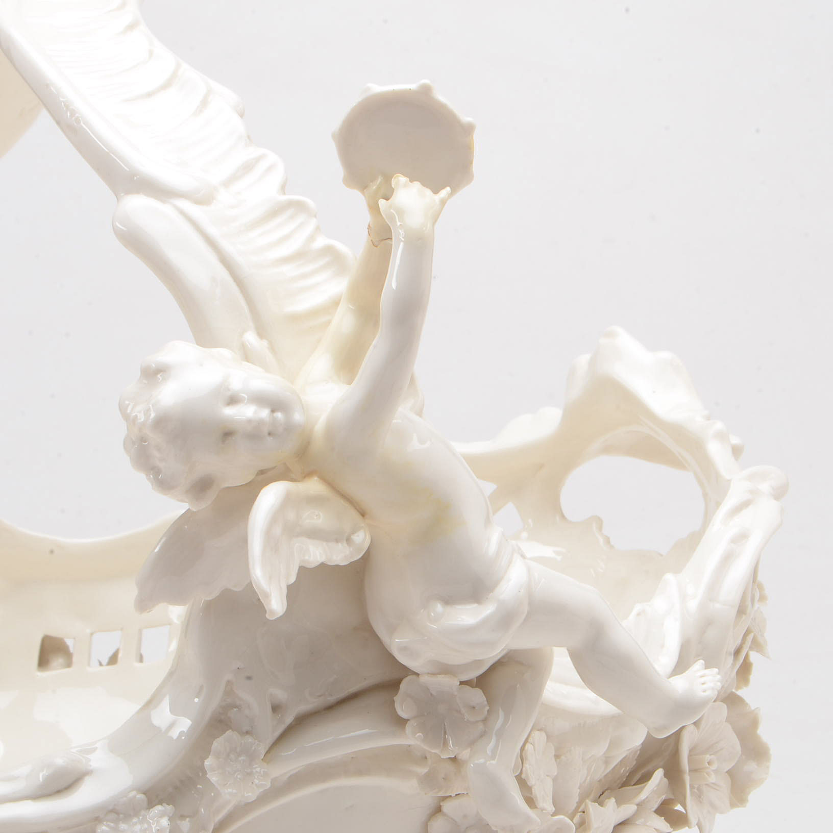 Dresden Style Porcelain Fruit Basket