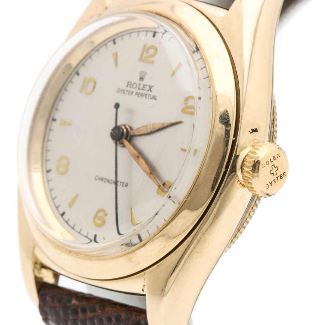 14K Gold Rolex Oyster Perpetual 'Bubble Back' Watch