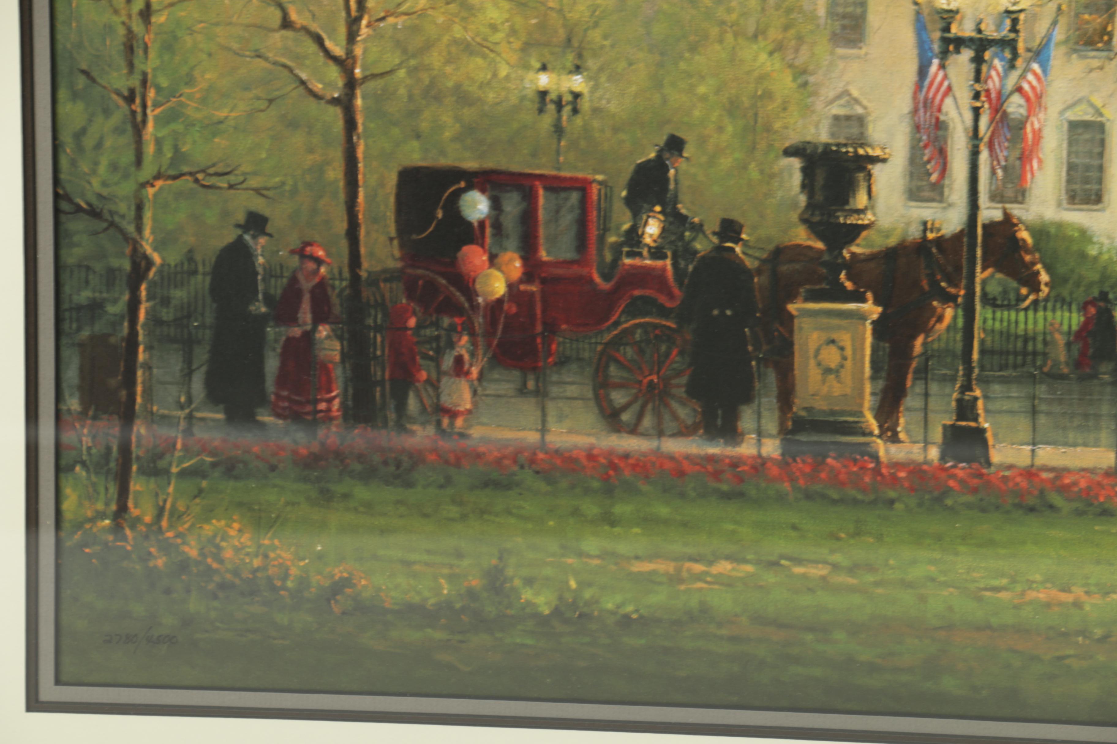 G. Harvey Limited Edition Reproduction Print "1600 Pennsylvania Avenue""