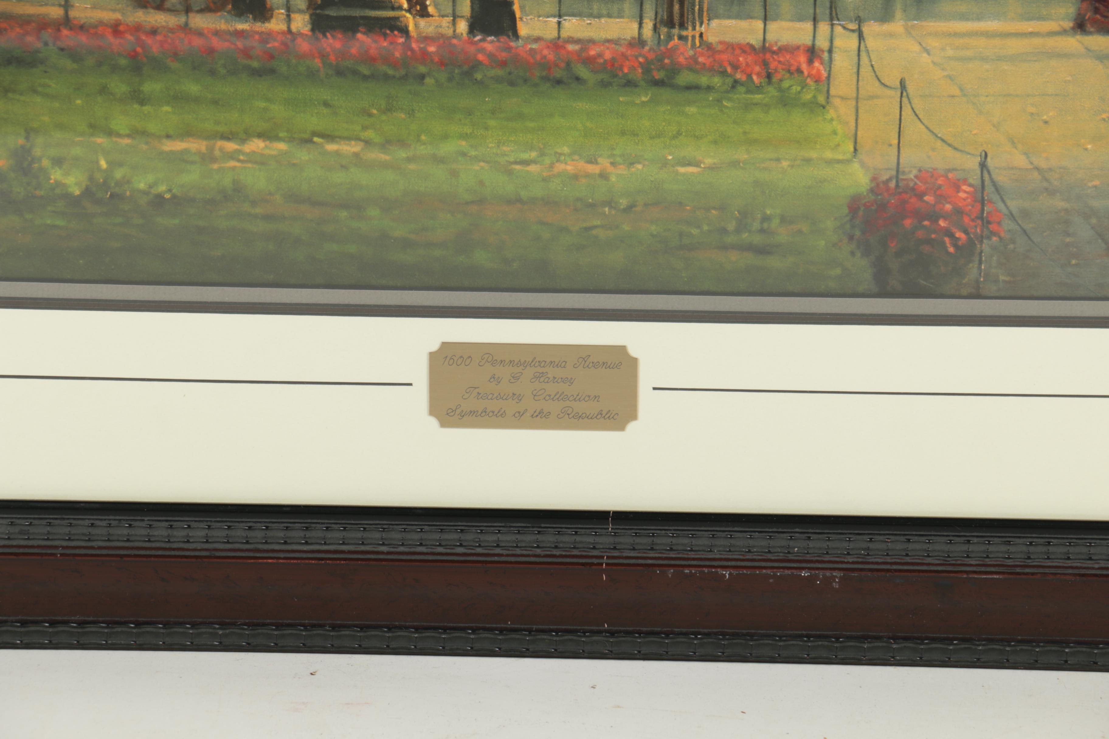 G. Harvey Limited Edition Reproduction Print "1600 Pennsylvania Avenue""