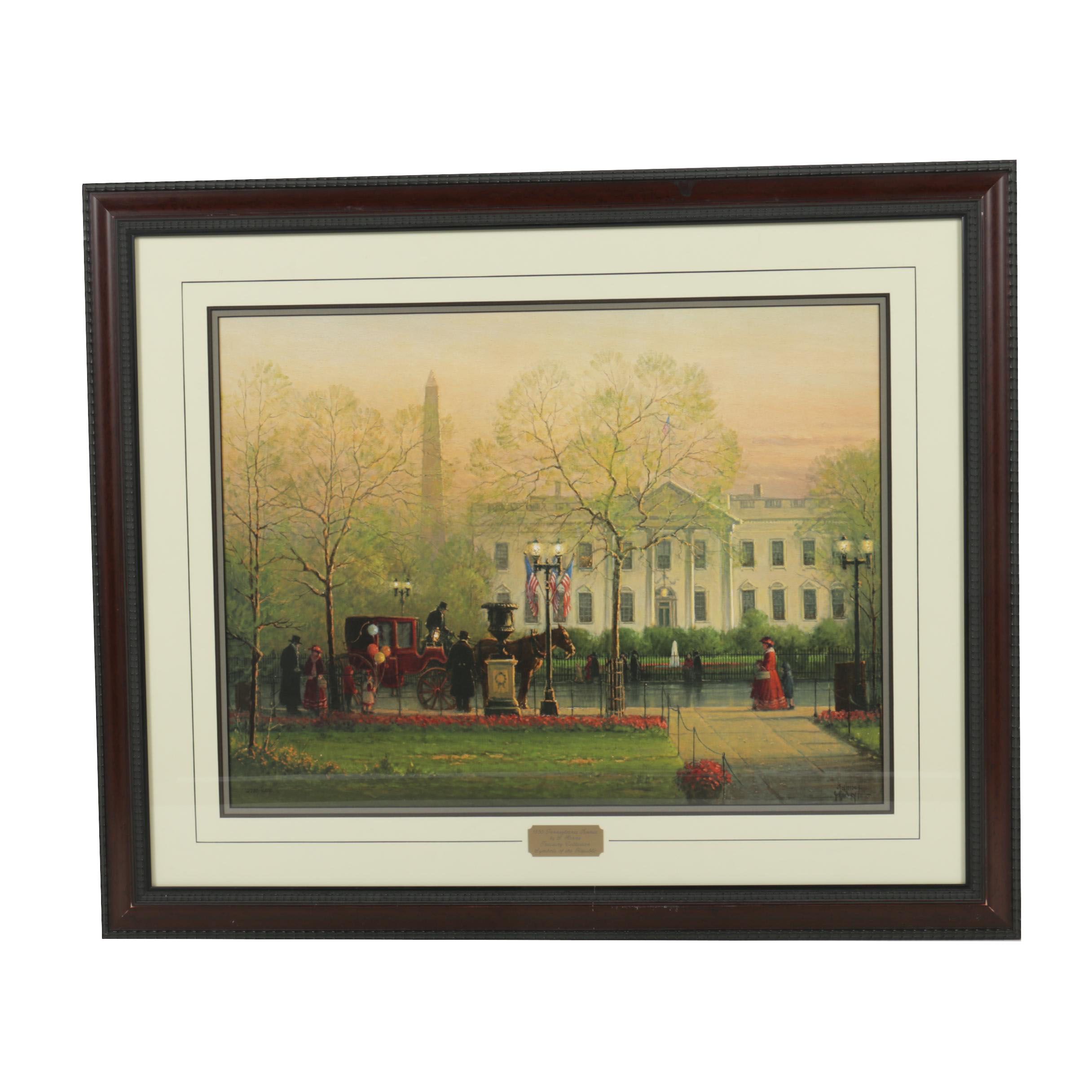 G. Harvey Limited Edition Reproduction Print "1600 Pennsylvania Avenue""