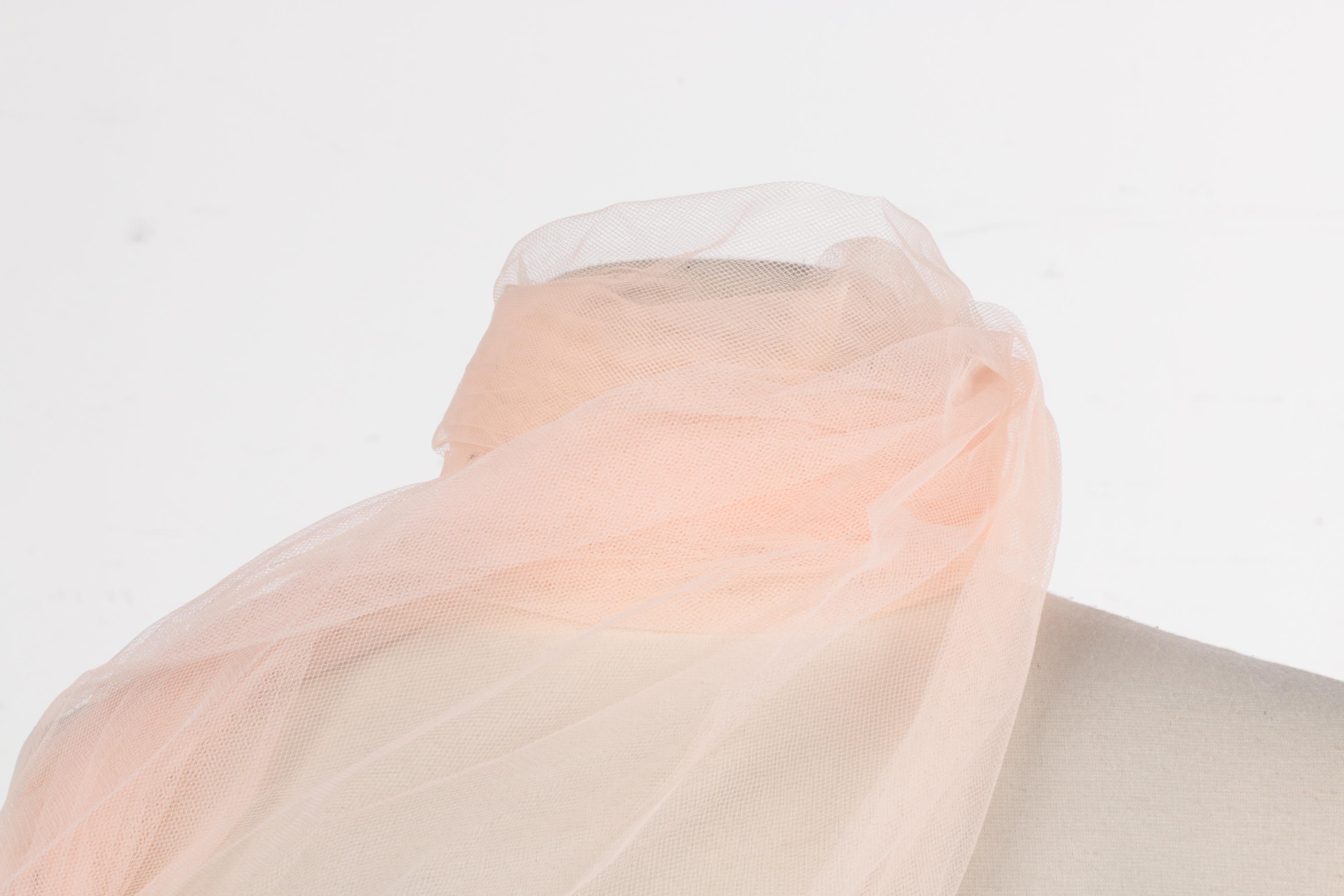 Circa 1950s Vintage Pink Evening Gown