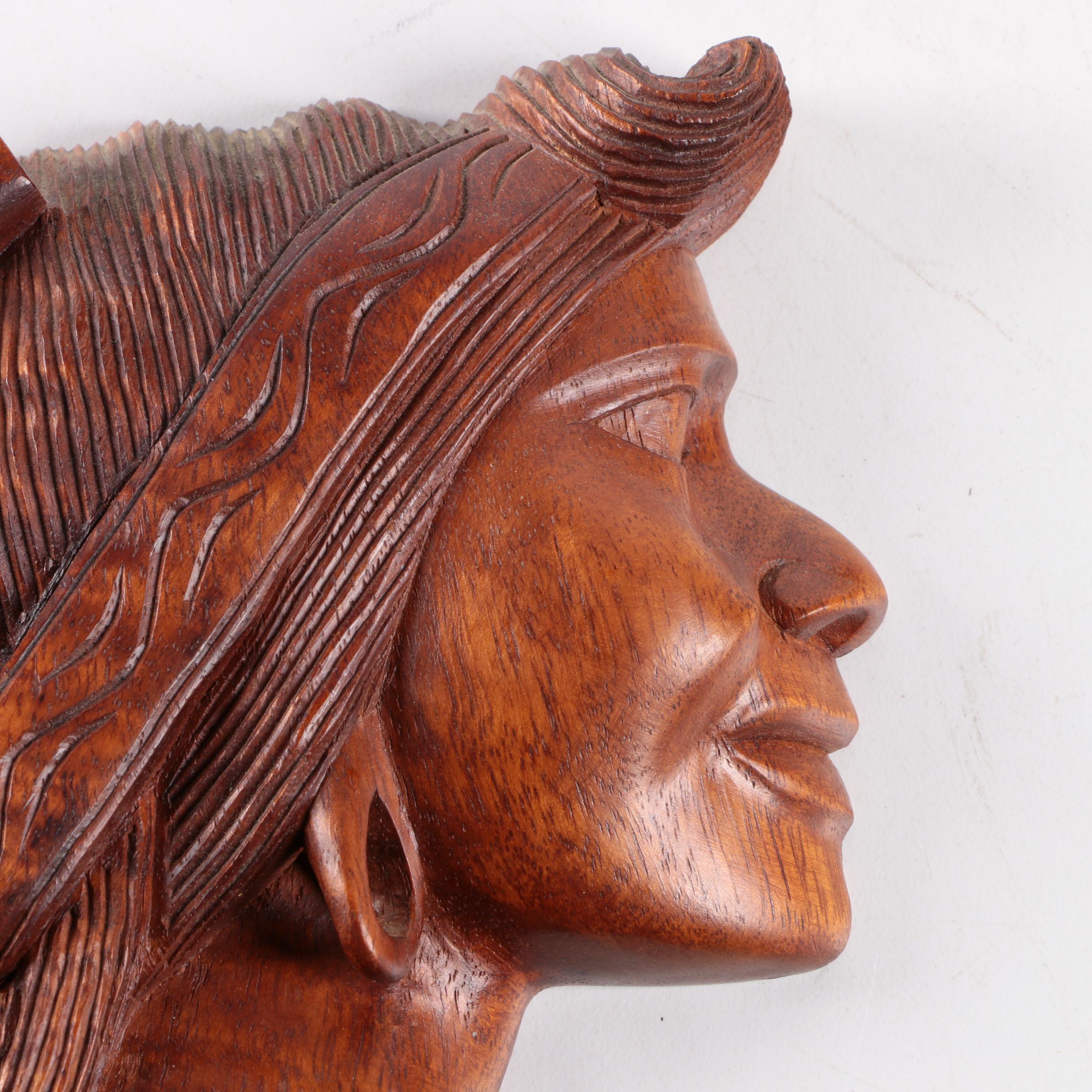 Vintage Filipino Carved Wood Wall Decor