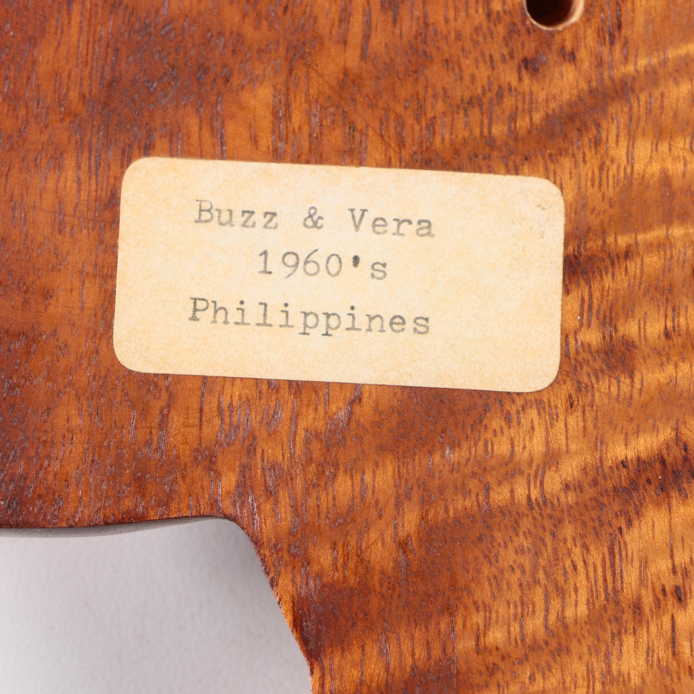 Vintage Filipino Carved Wood Wall Decor