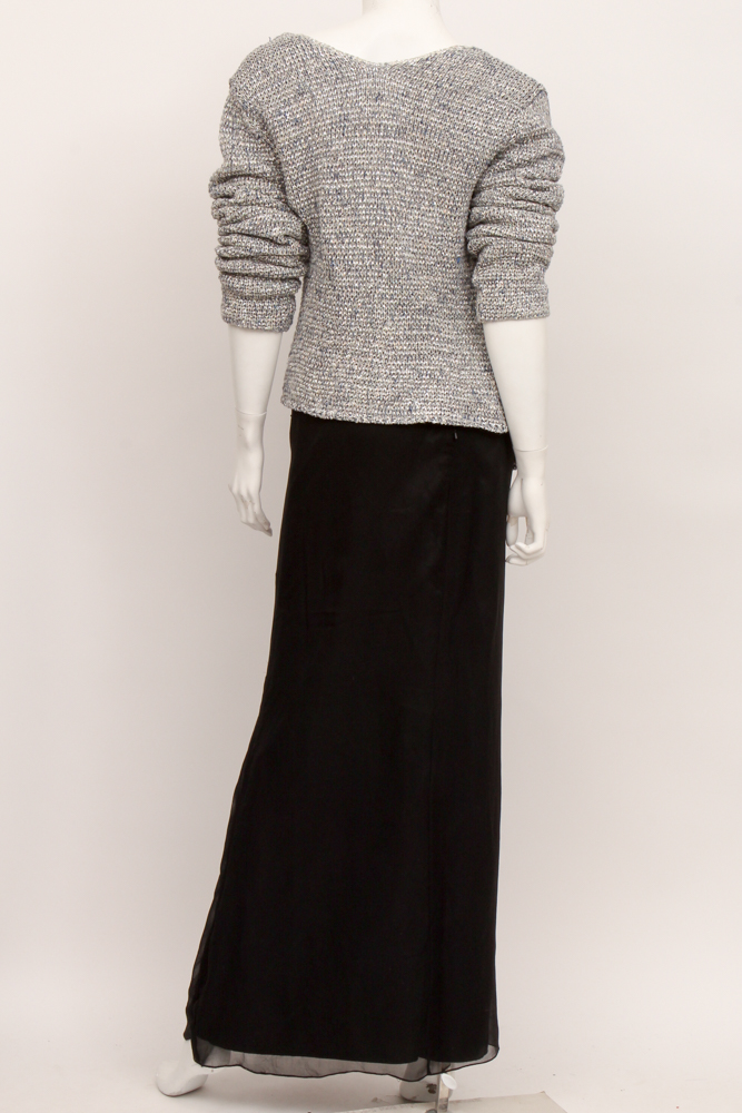 Cassandra Stone Bandeau and Skirt Set and Theyskens' Theory Sweater Jacket