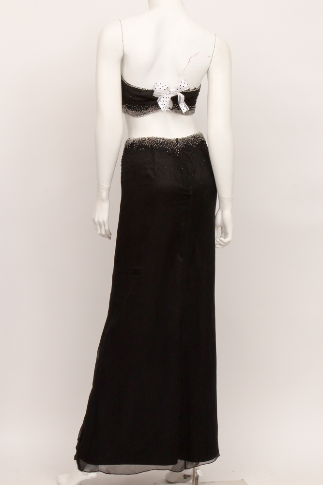 Cassandra Stone Bandeau and Skirt Set and Theyskens' Theory Sweater Jacket