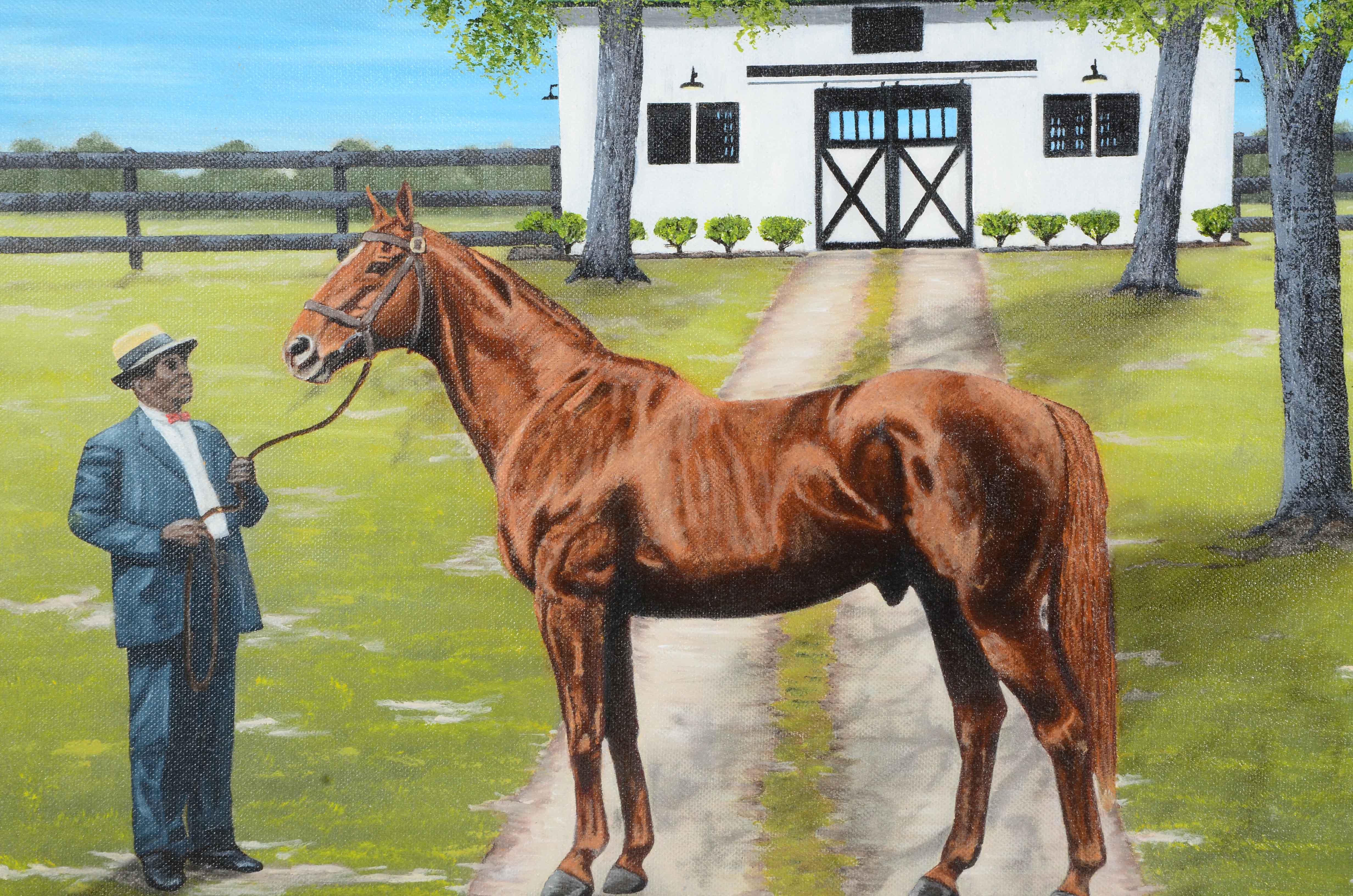 Ron Lightner Original Oil Painting on Canvas "Man O' War"