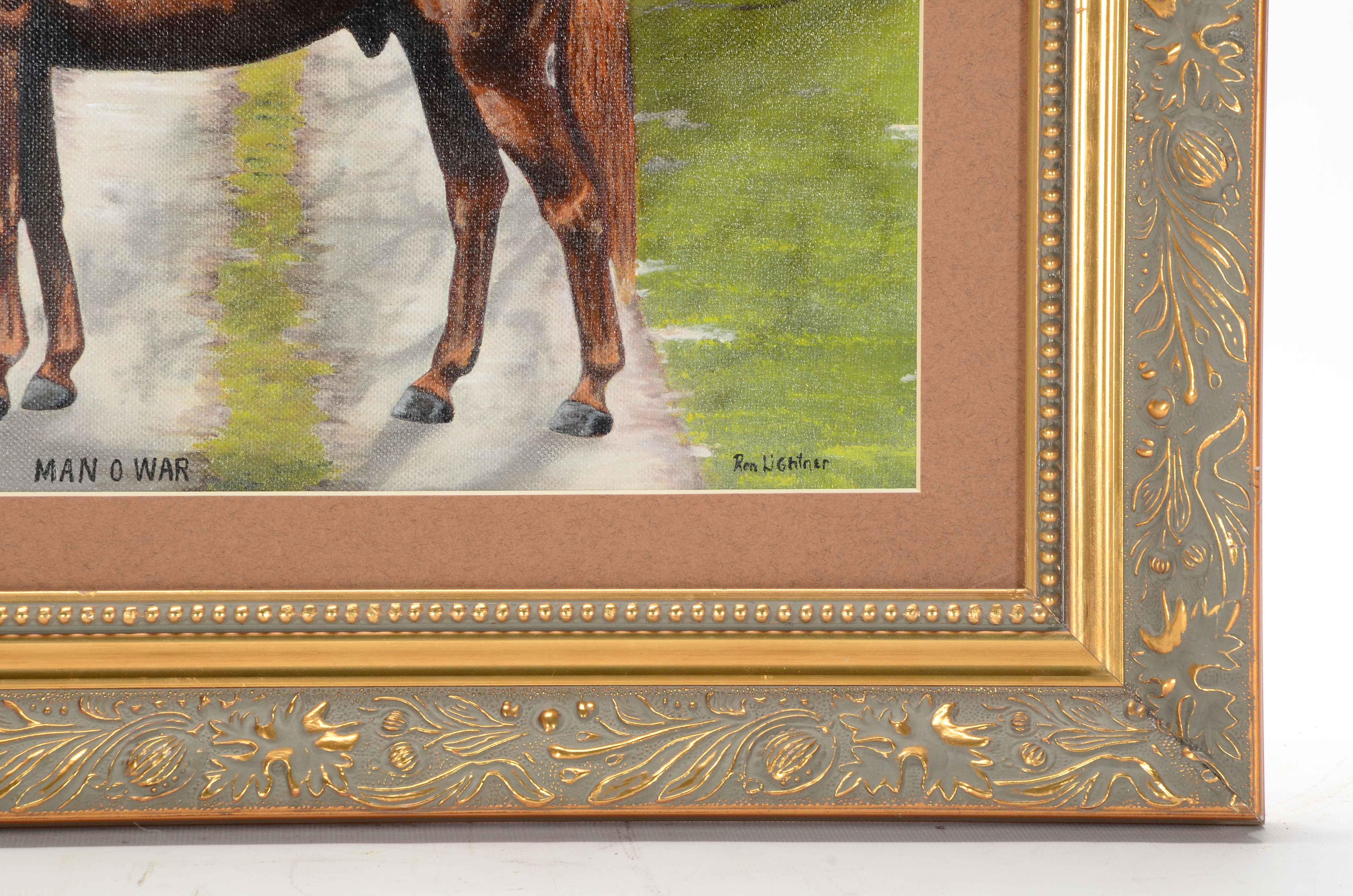 Ron Lightner Original Oil Painting on Canvas "Man O' War"