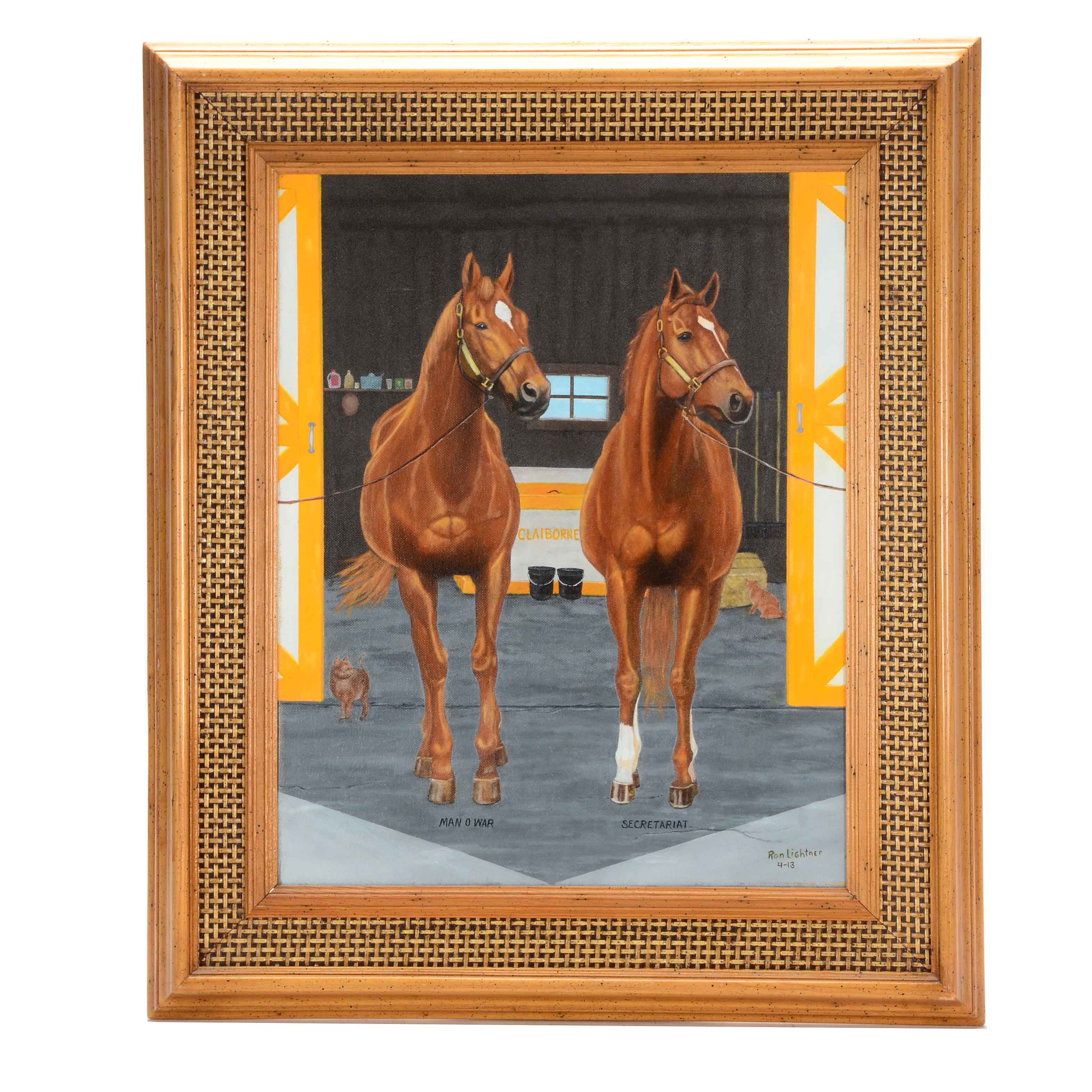 Ron Lightner Original Oil Painting on Canvas