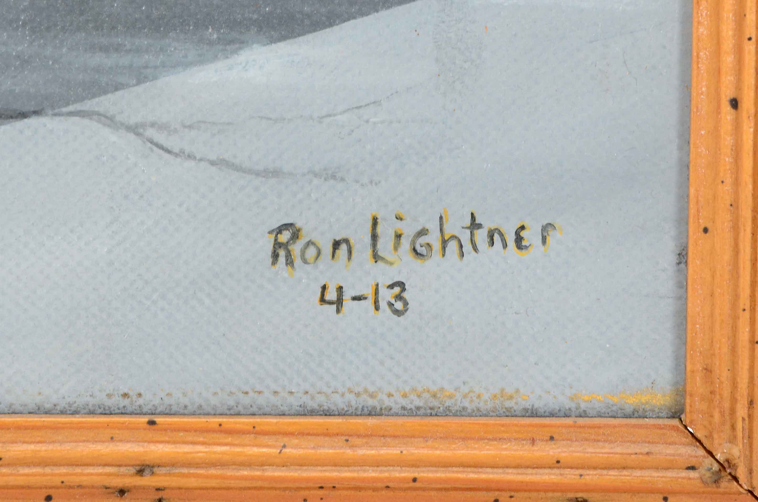 Ron Lightner Original Oil Painting on Canvas