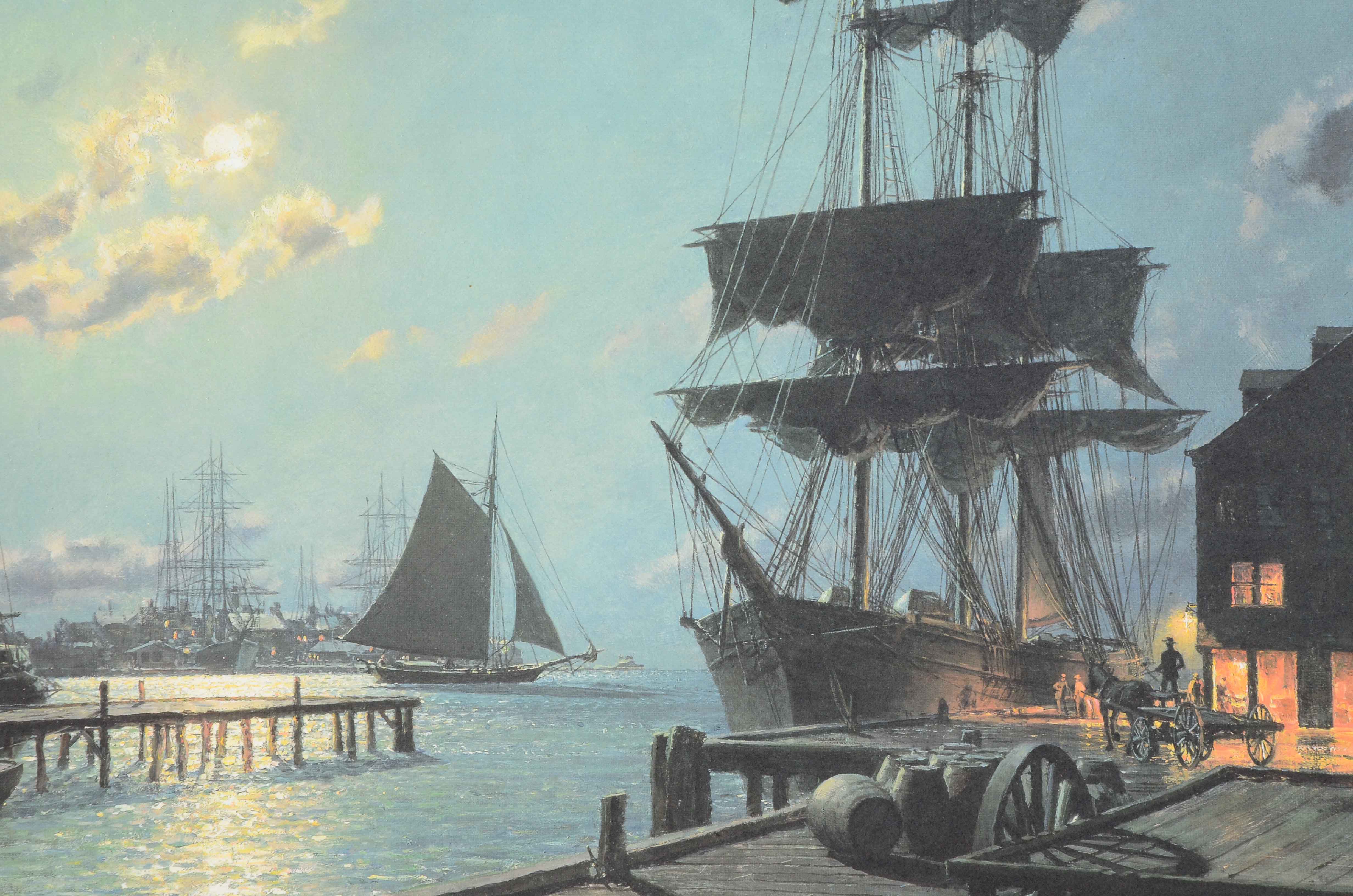 John Stobart Signed Limited Edition Offset Lithograph "Waiting for the Dawn"