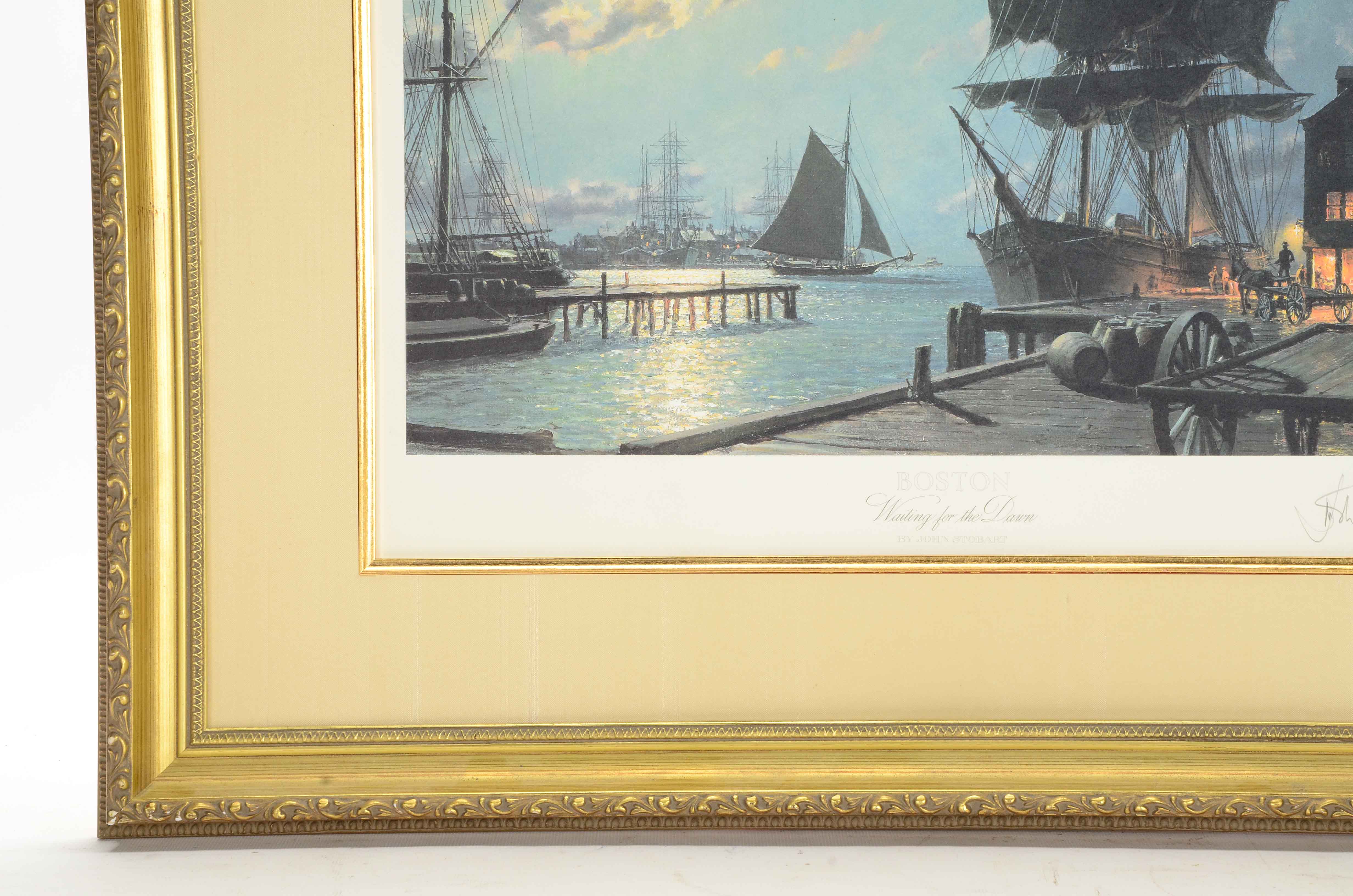 John Stobart Signed Limited Edition Offset Lithograph "Waiting for the Dawn"