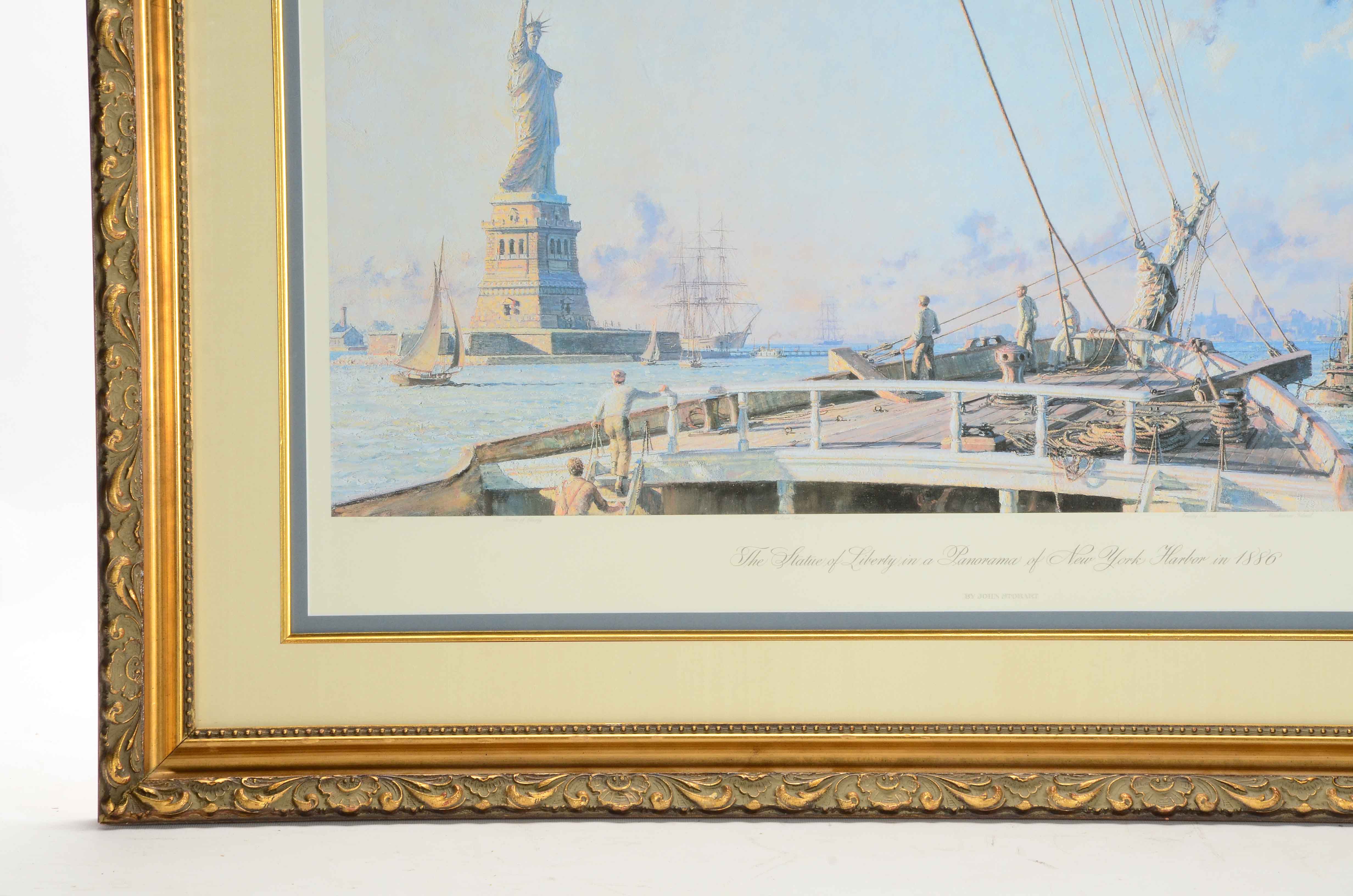 John Stobart Signed Limited Edition Offset Lithograph of New York