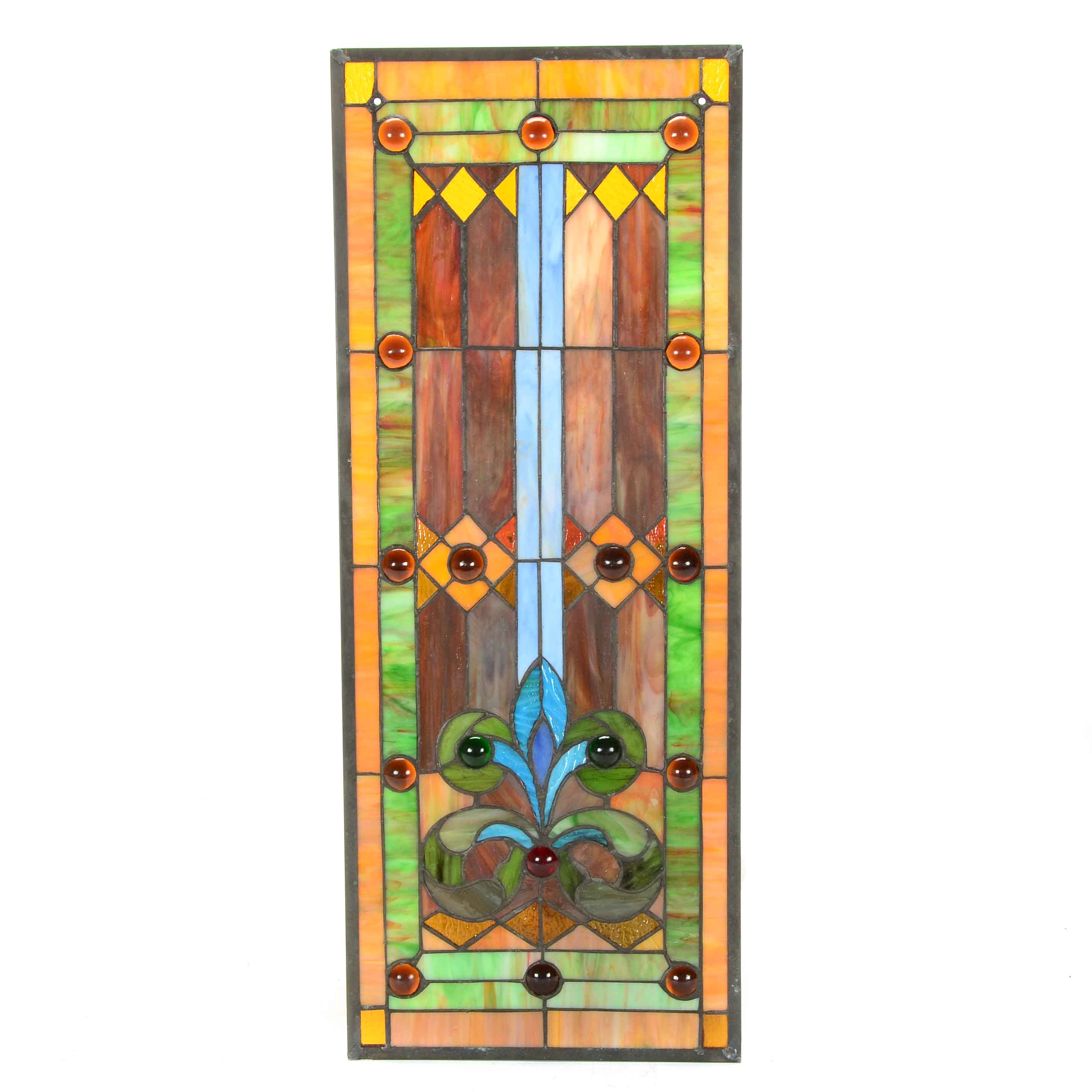 Stained Glass Hanging Window Panel