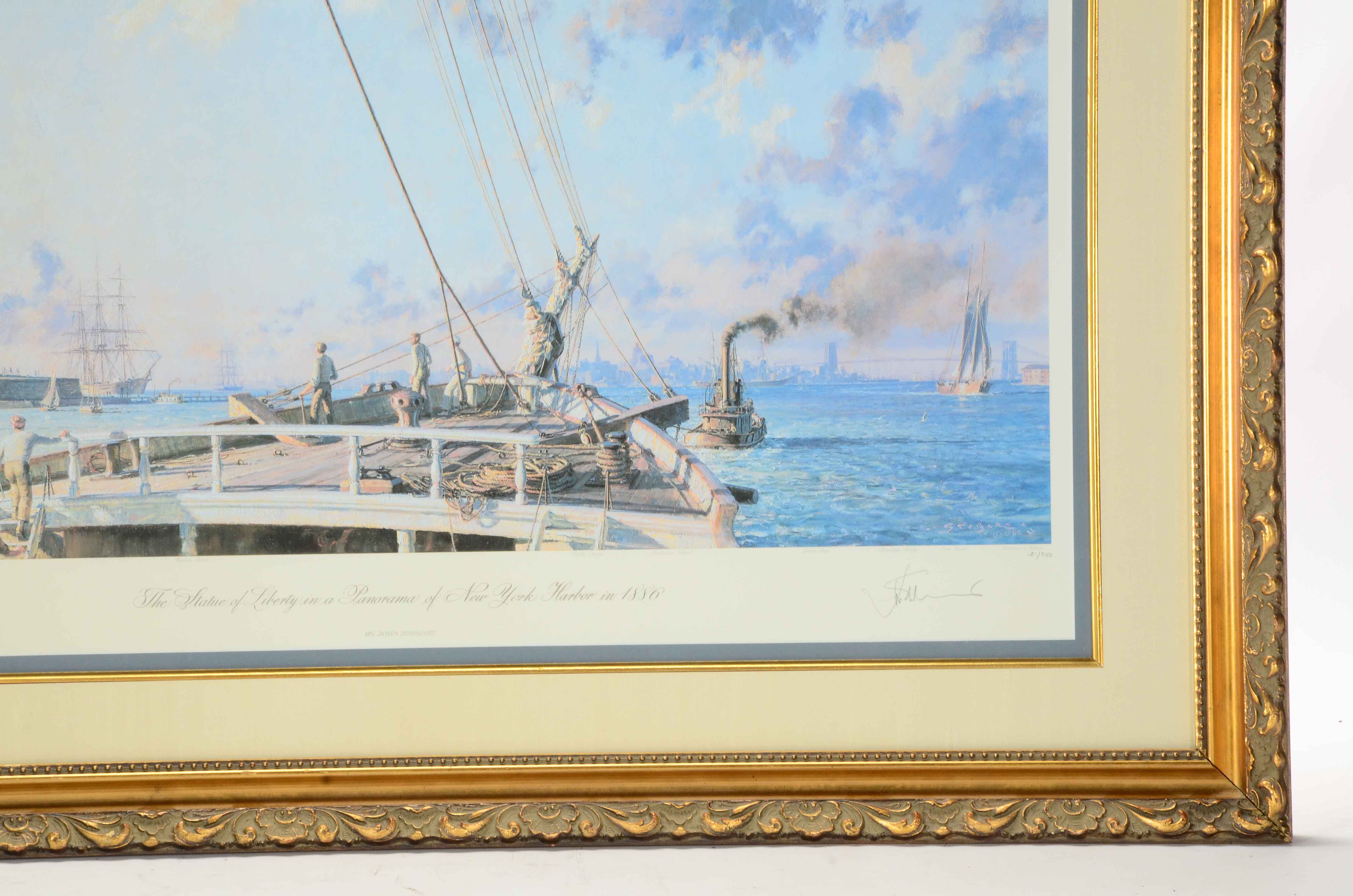 John Stobart Signed Limited Edition Offset Lithograph of New York