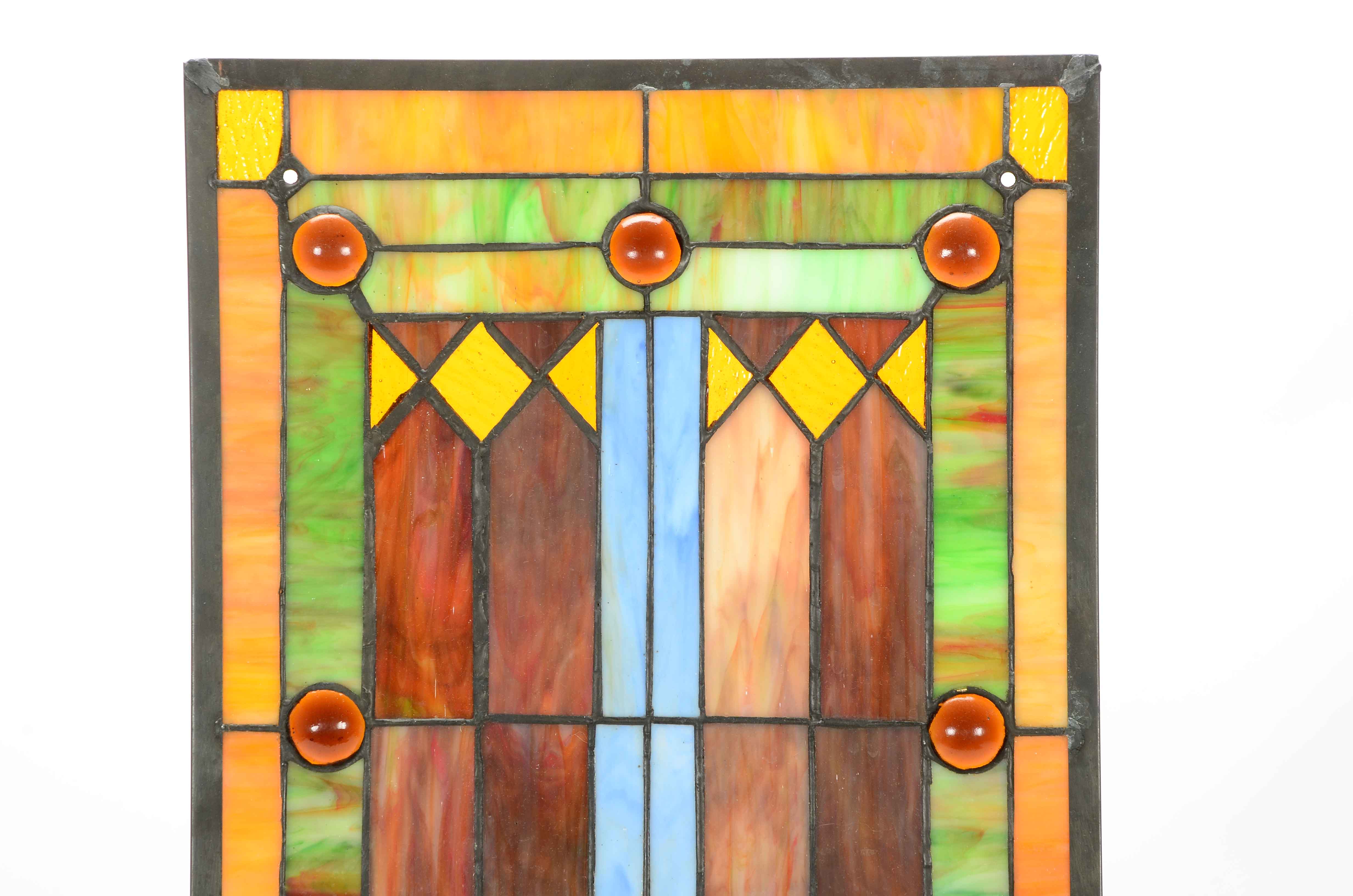 Stained Glass Hanging Window Panel