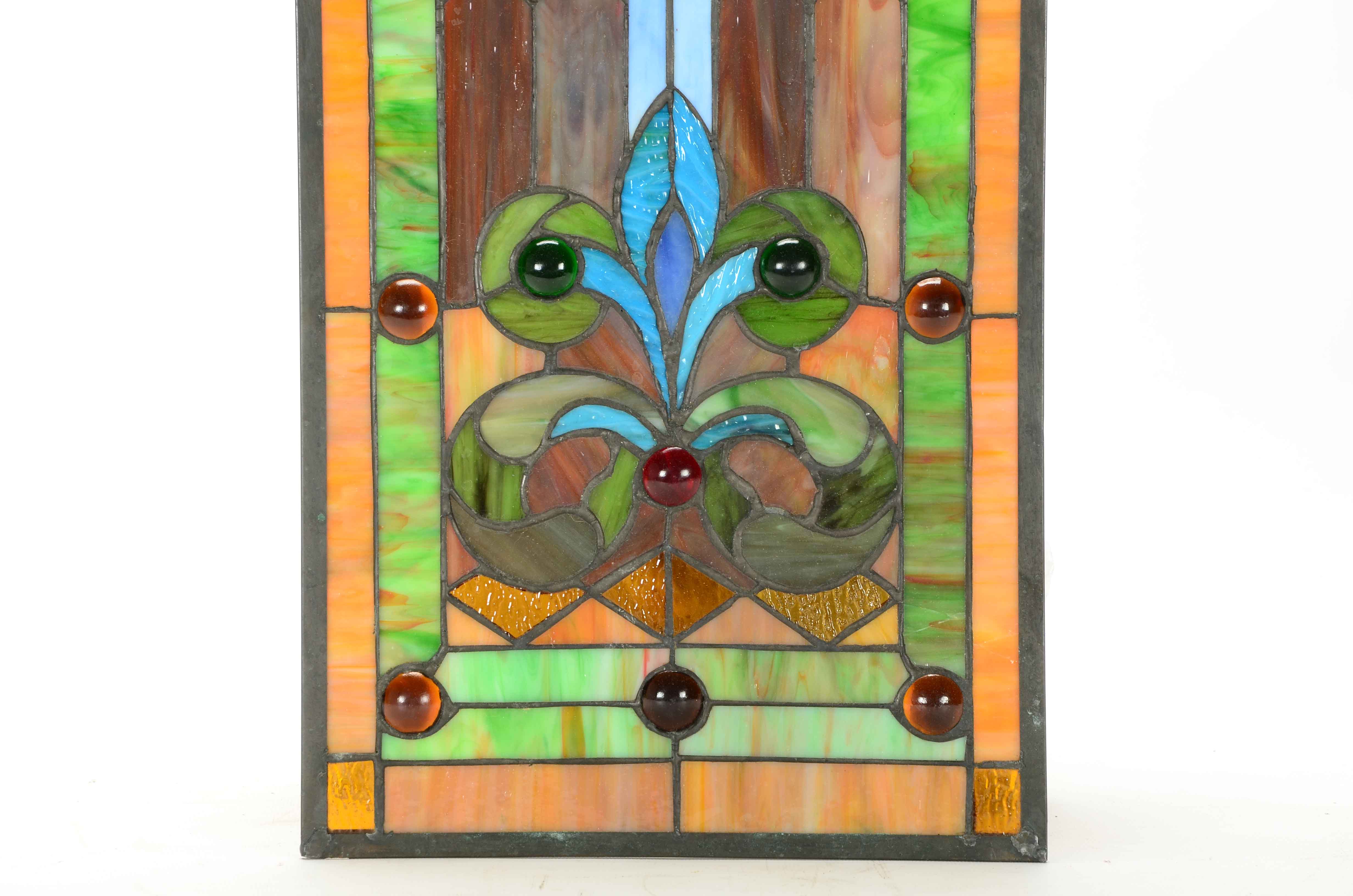 Stained Glass Hanging Window Panel