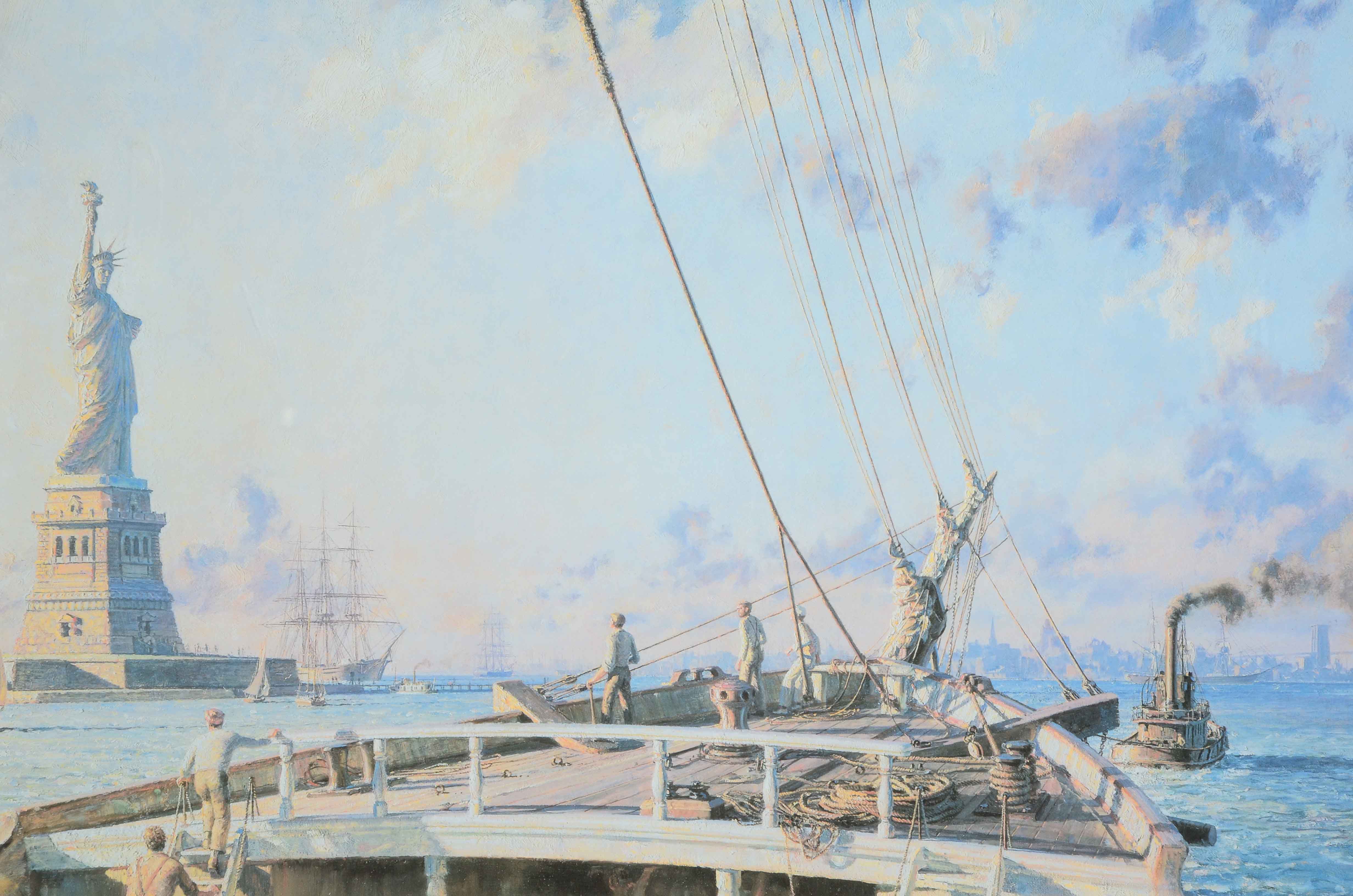 John Stobart Signed Limited Edition Offset Lithograph of New York