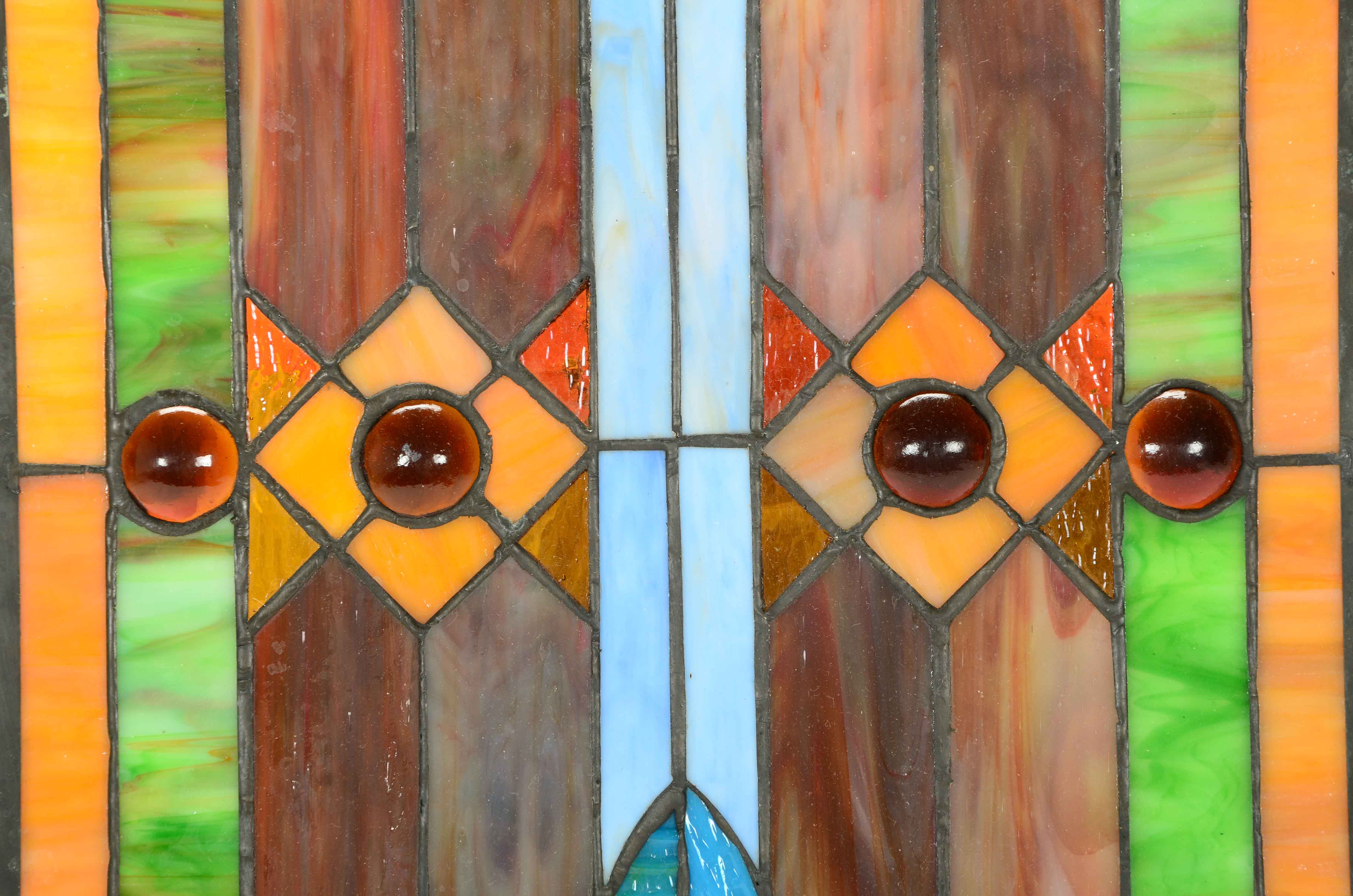 Stained Glass Hanging Window Panel