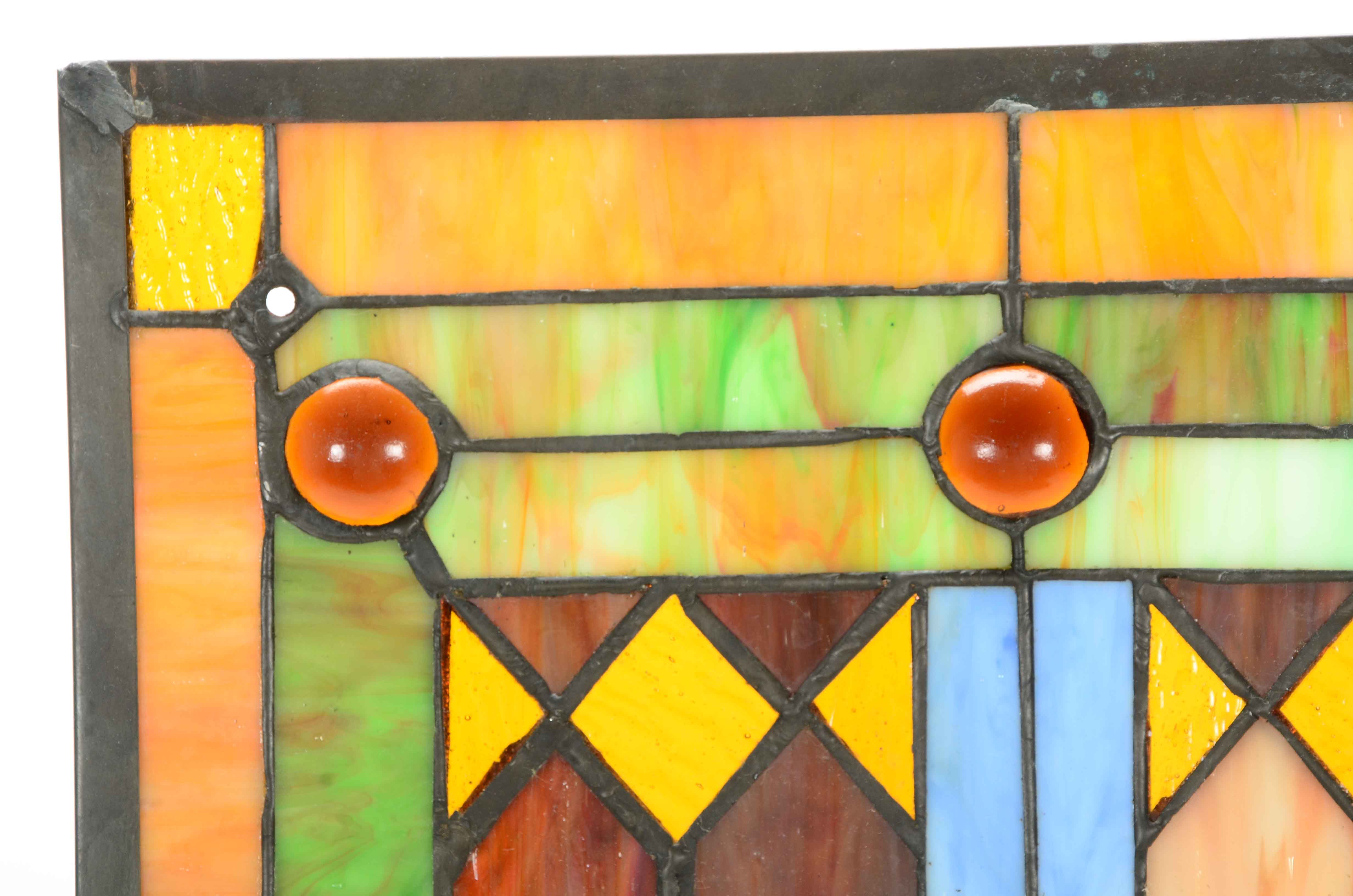 Stained Glass Hanging Window Panel