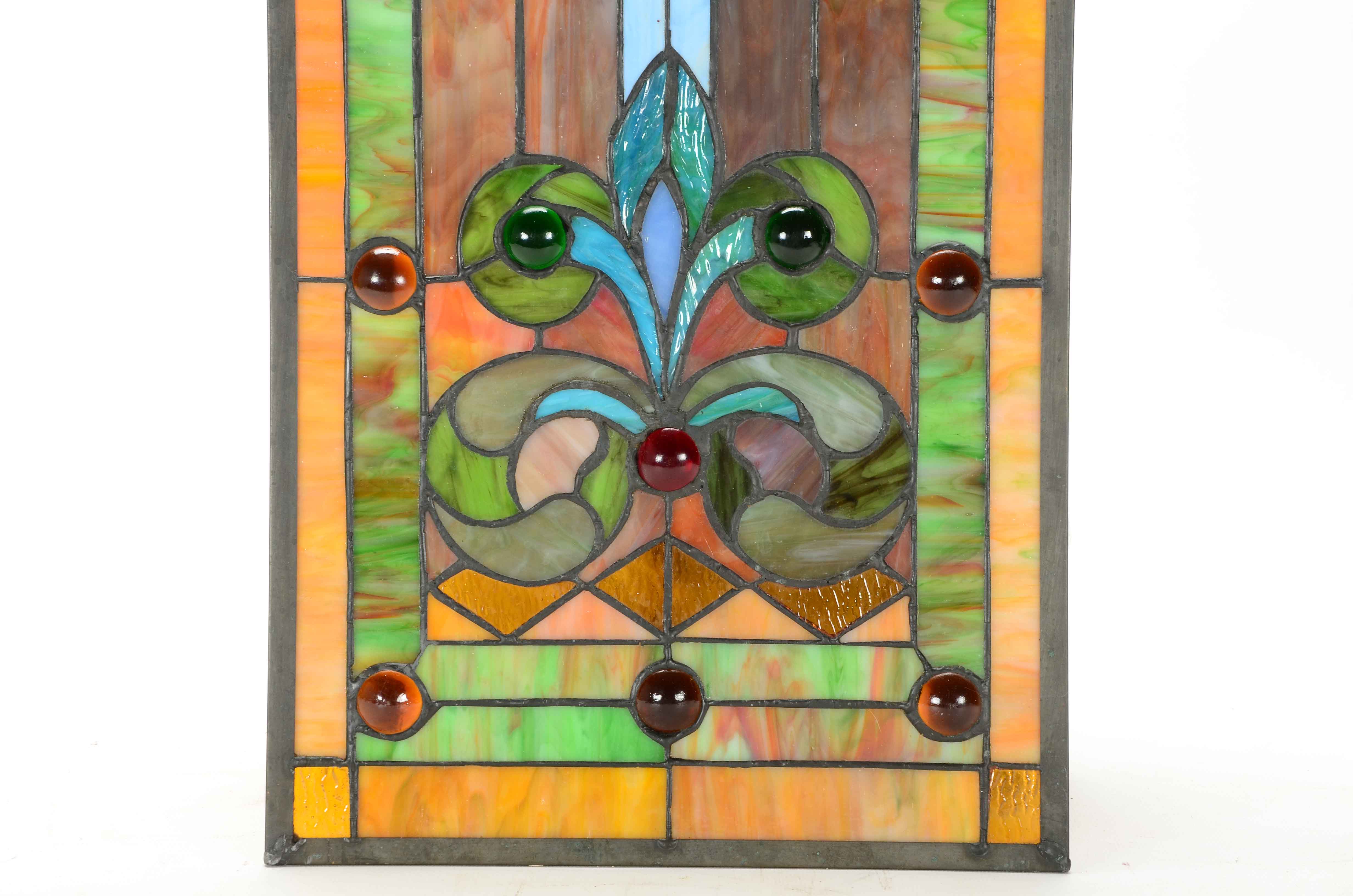 Stained Glass Hanging Window Panel