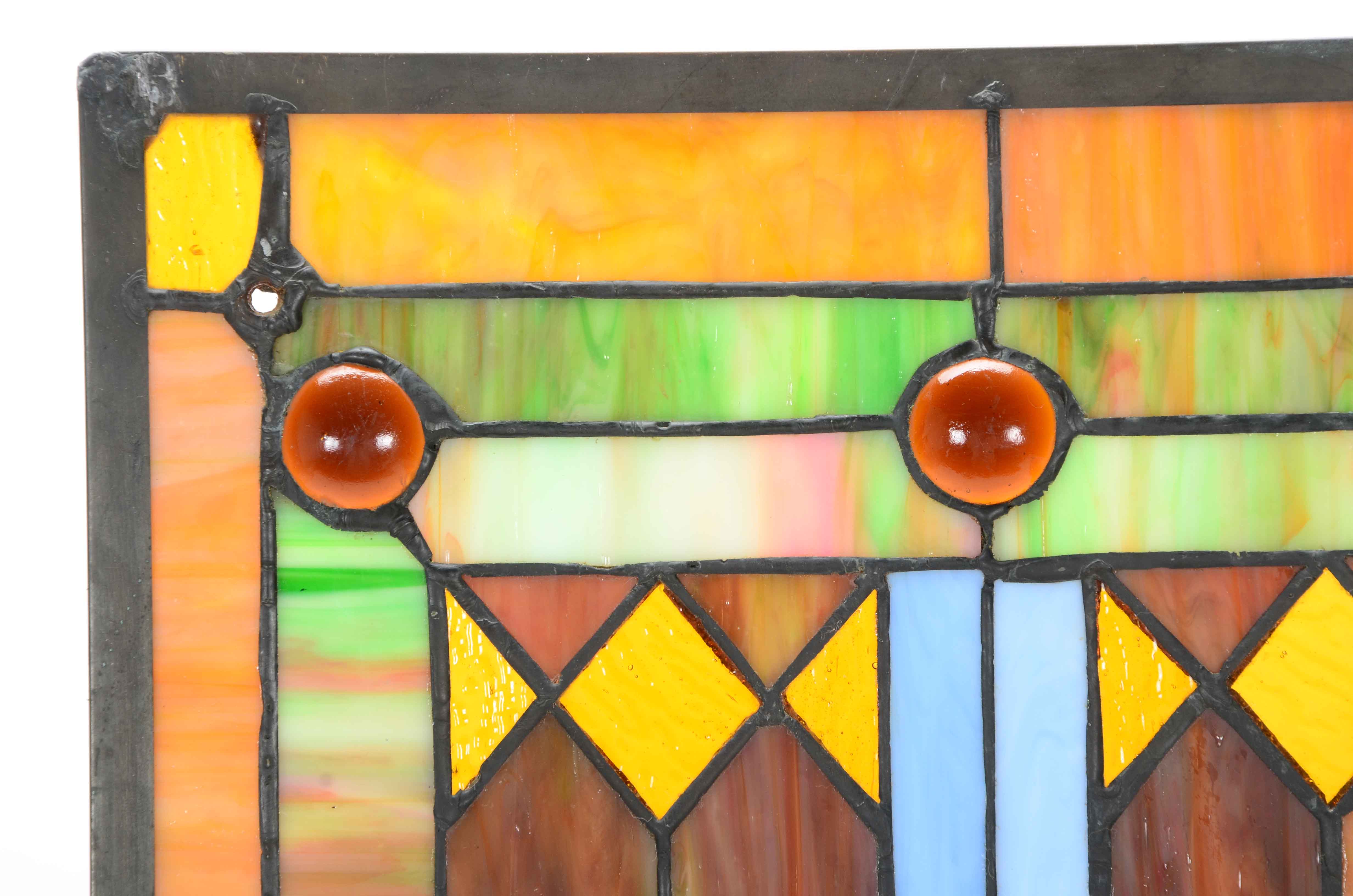 Stained Glass Hanging Window Panel