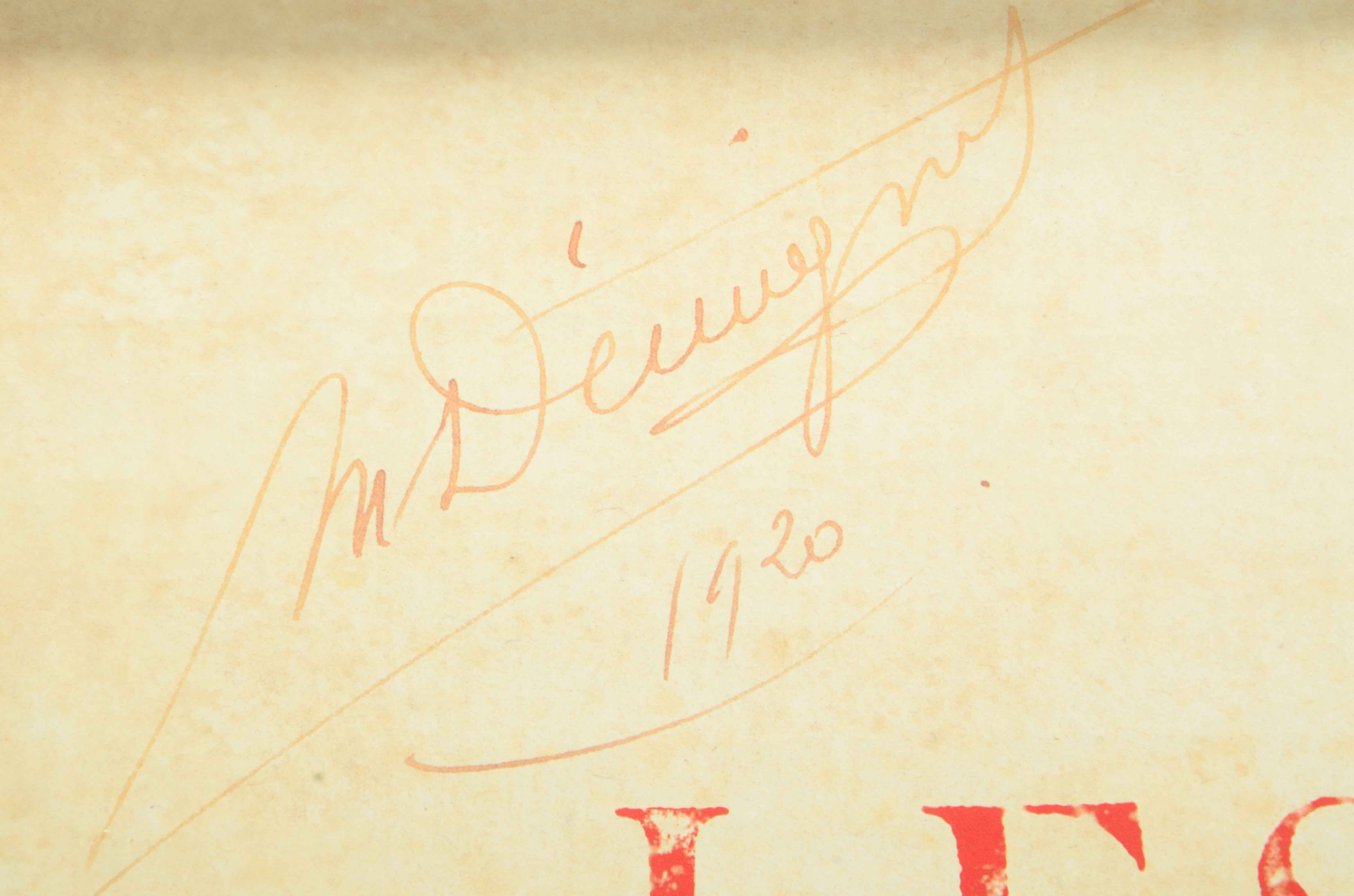 Offset Lithograph on Paperboard of Botanical Illustration