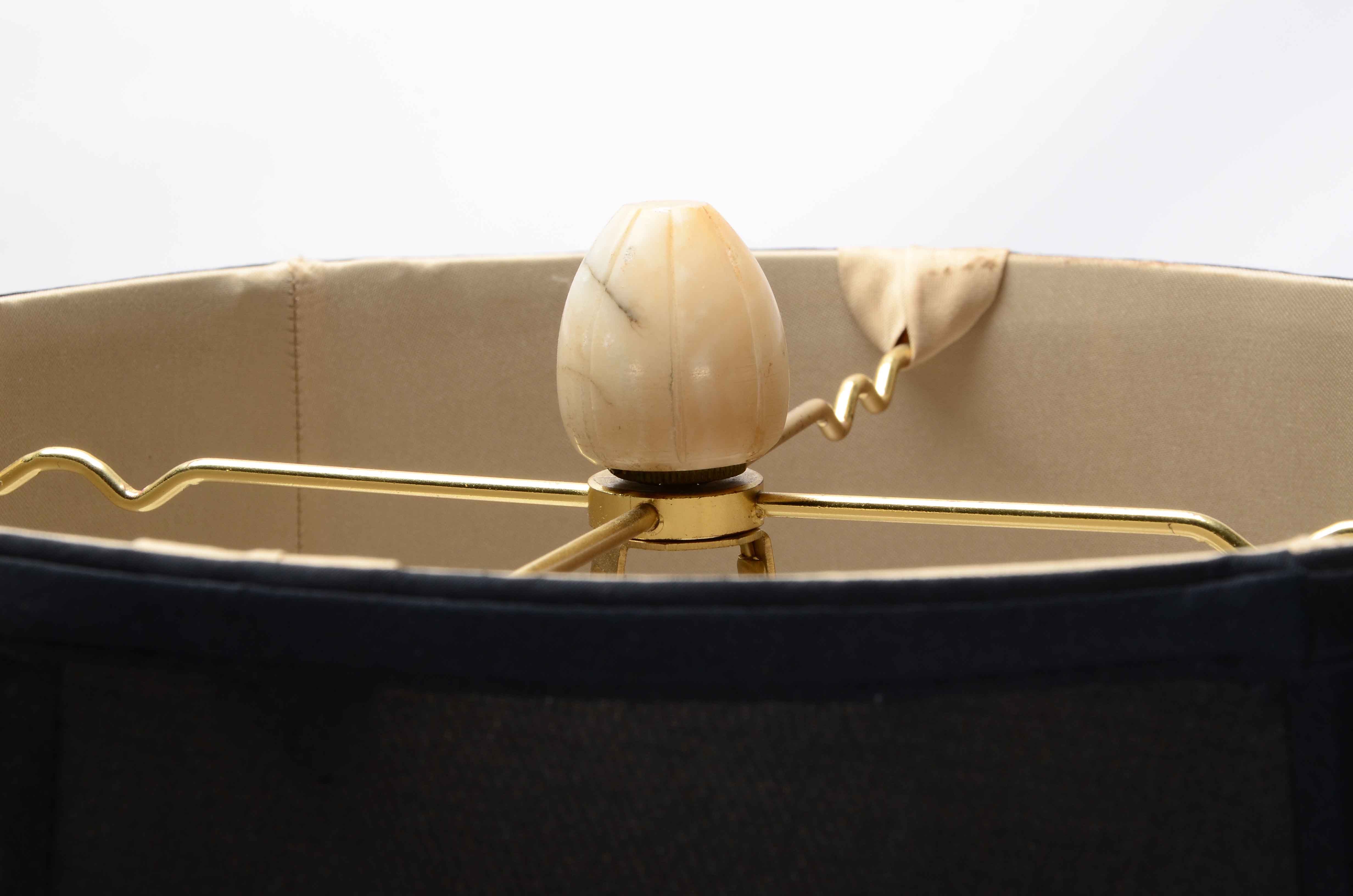 Pair of Marble Table Lamps