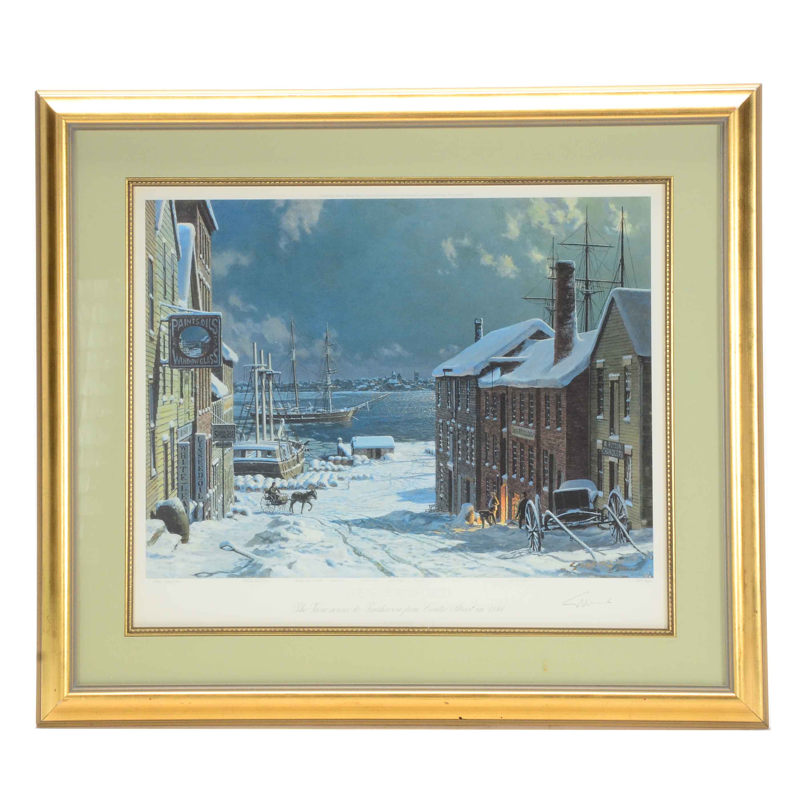 John Stobart Limited Edition Offset Lithograph "The View Across to Fairhaven"