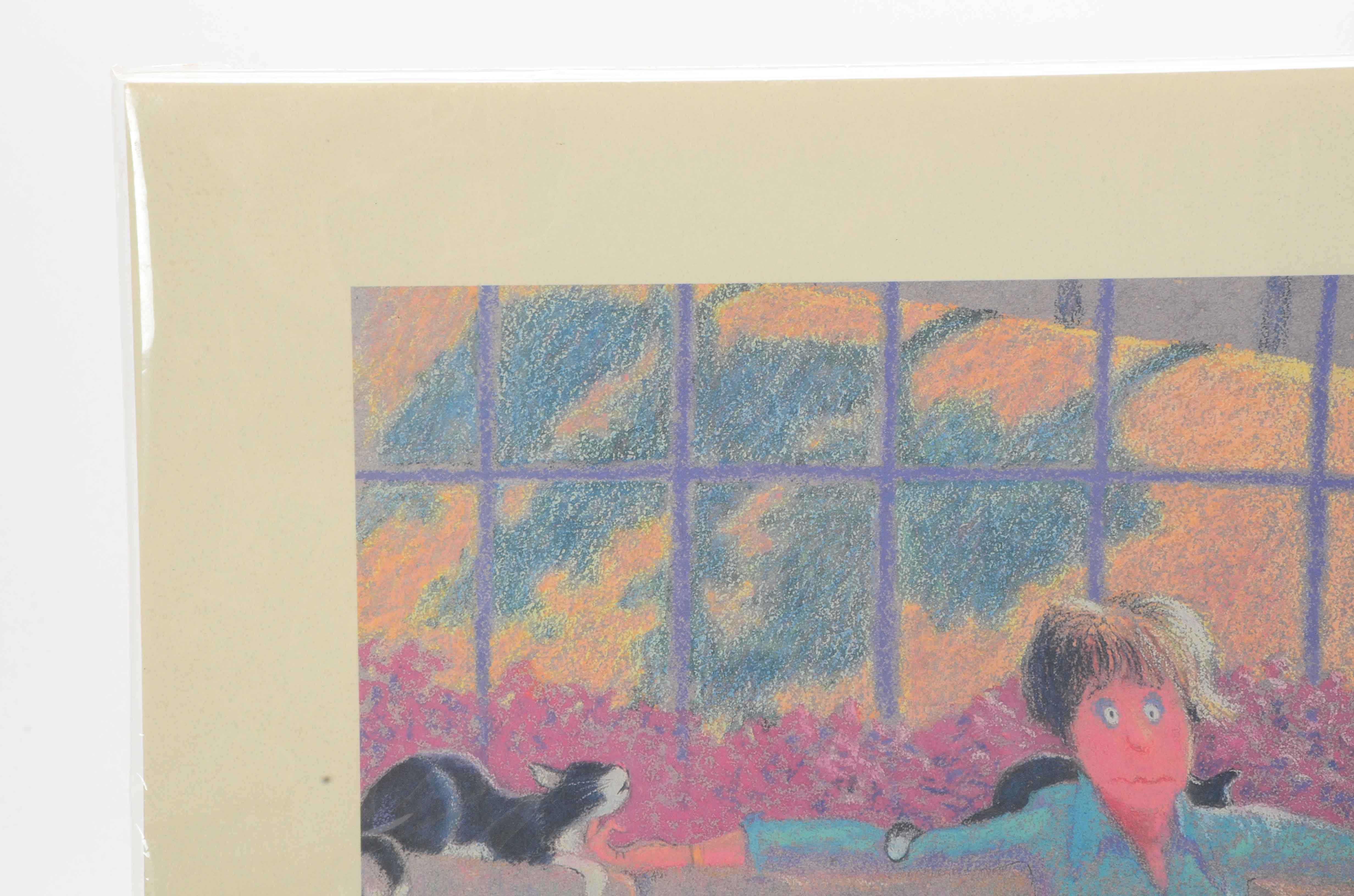 Jeff Leedy Signed Offset Lithograph "You Don't Have Cats. Cats Have You."