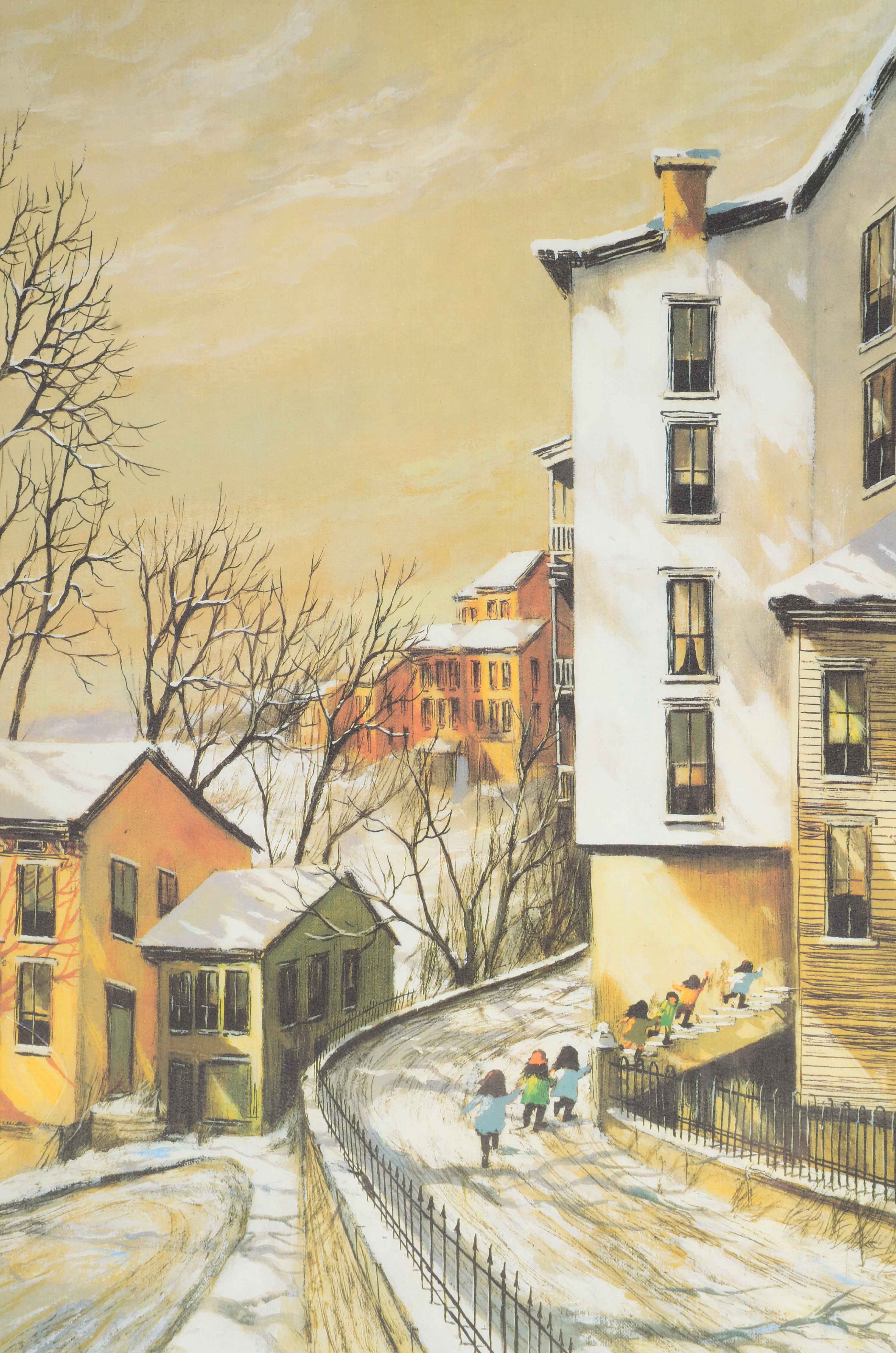 Robert Fabe Signed Offset Lithograph "Sycamore Hill"