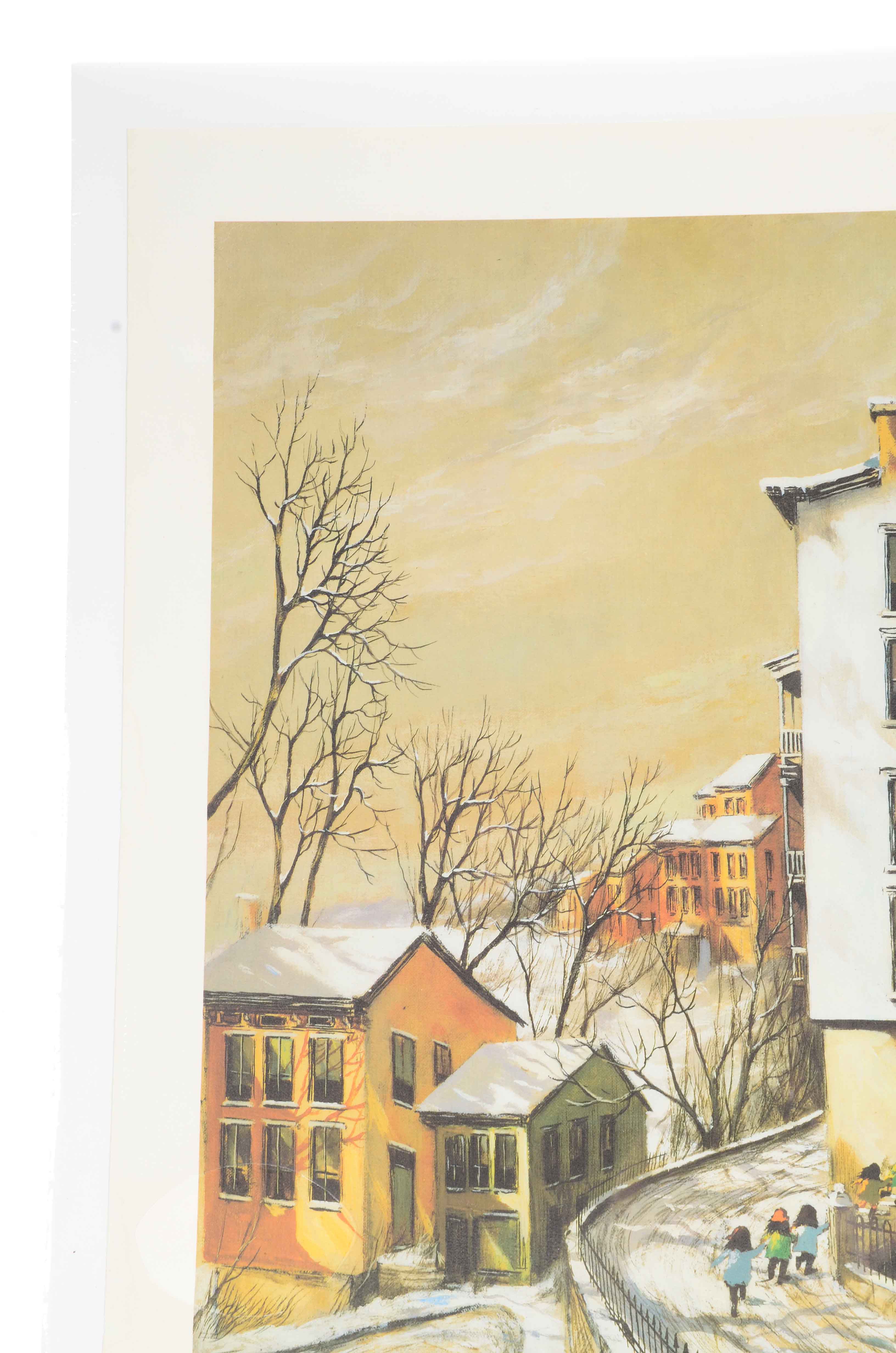 Robert Fabe Signed Offset Lithograph "Sycamore Hill"